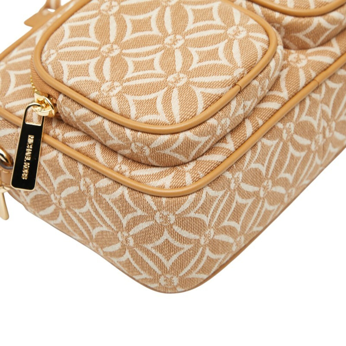 Michael Kors Brown Canvas Leather Pouch Shoulder Bag (Pre-Owned)