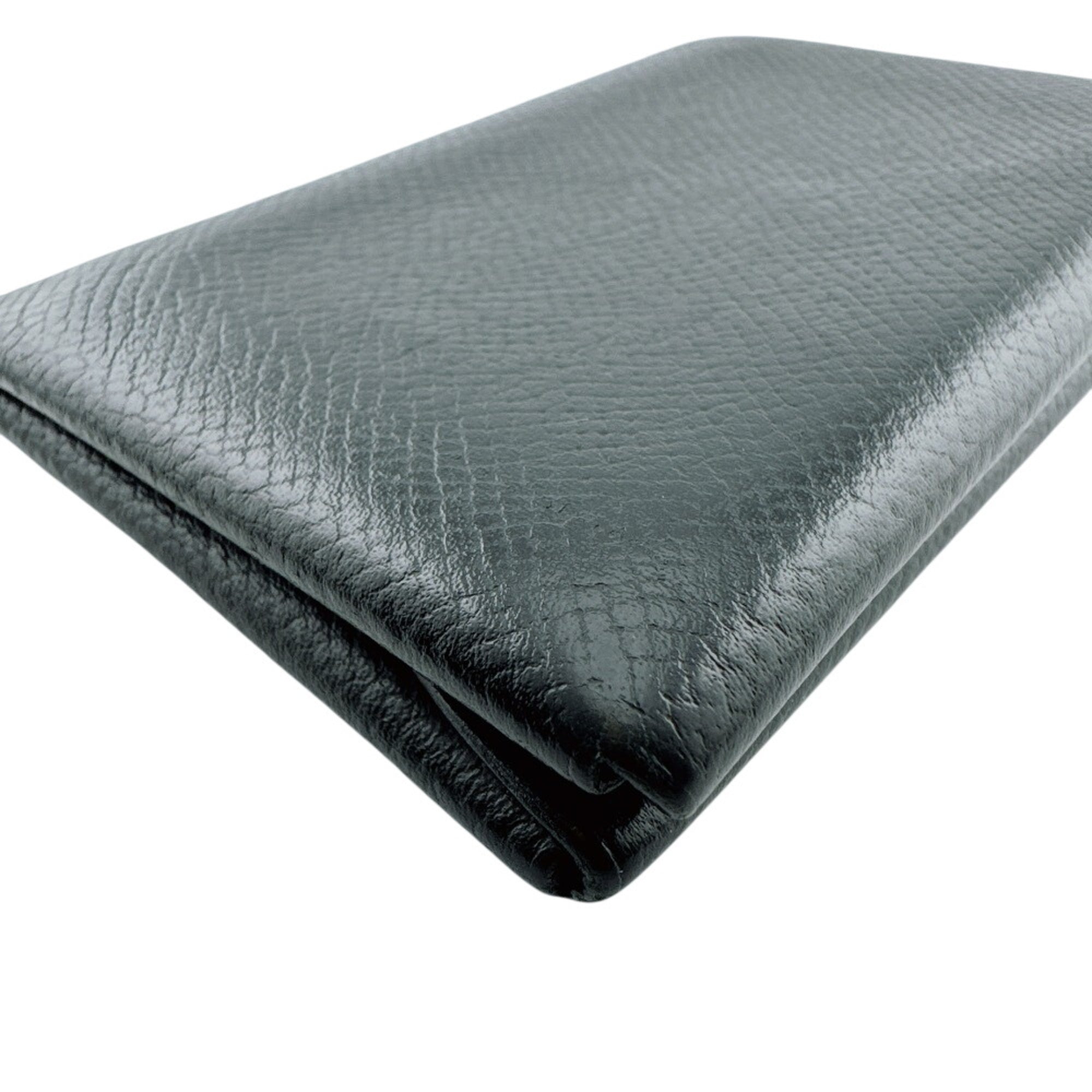 Hermes Black Leather Coin Purse/Coin Case (Pre-Owned)
