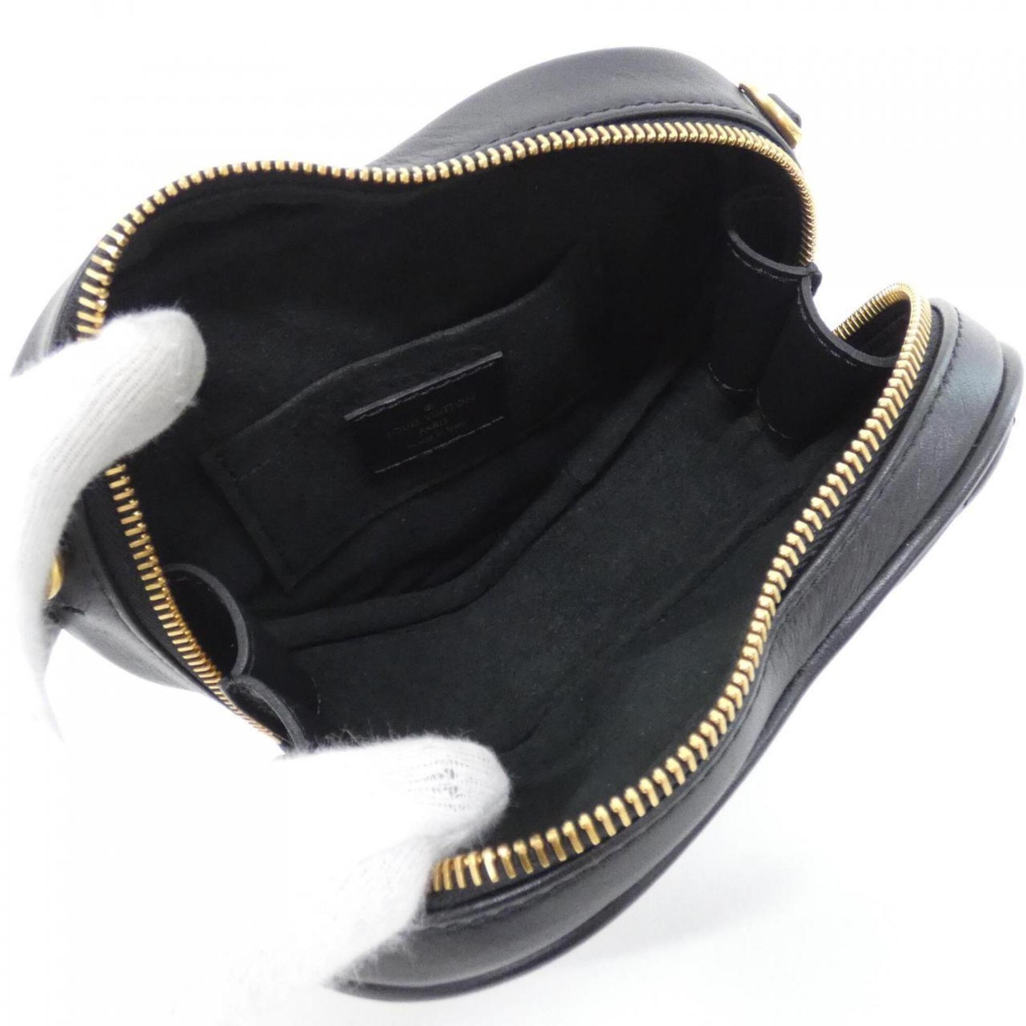 Louis Vuitton Black Leather Shoulder Bag (Pre-Owned)