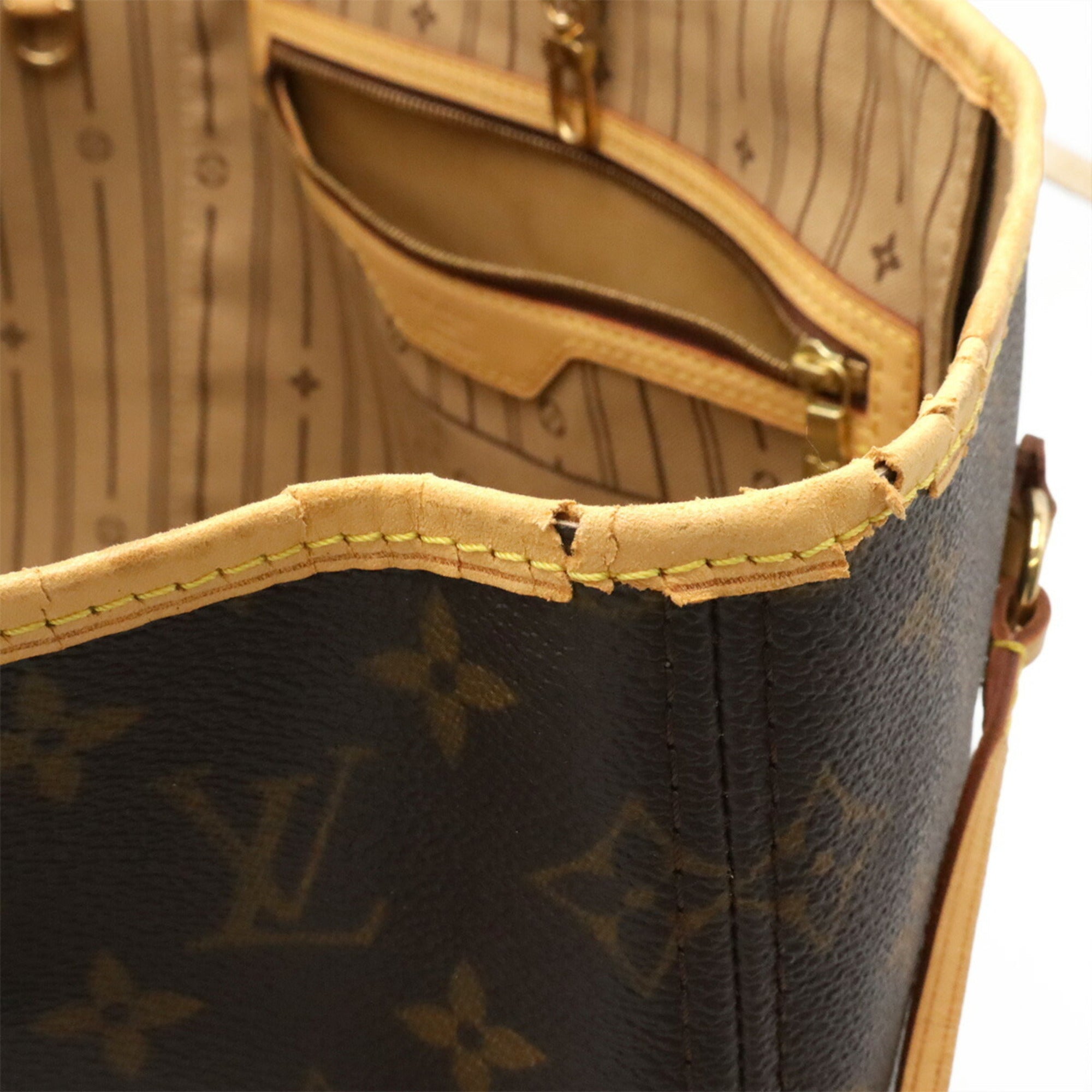 Louis Vuitton Brown Monogram Canvas Shoulder Bag Tote Bag (Pre-Owned)