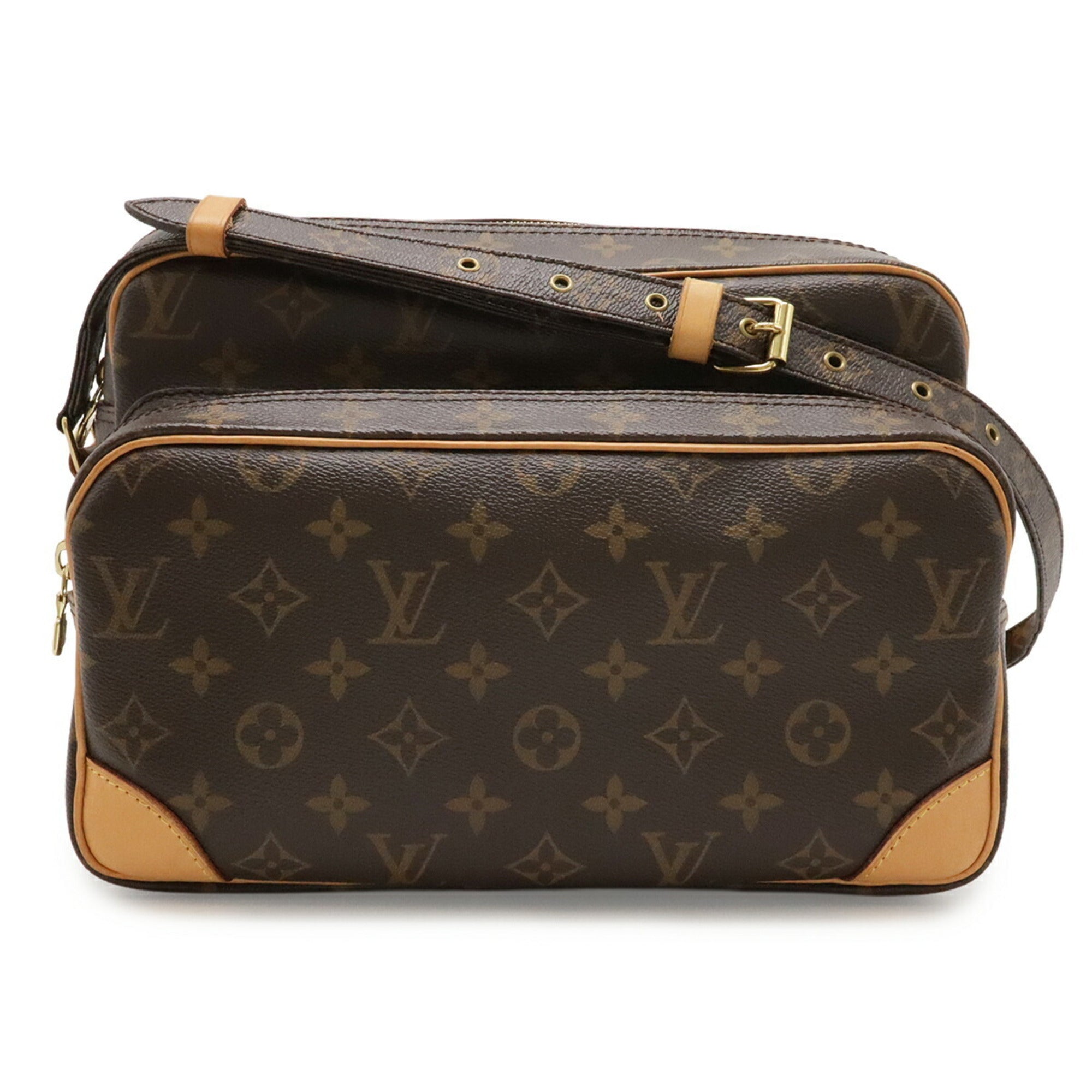 Louis Vuitton Brown Monogram Canvas Pvc Coated Canvas Handbag Messenger Bag Shoulder Bag (Pre-Owned)