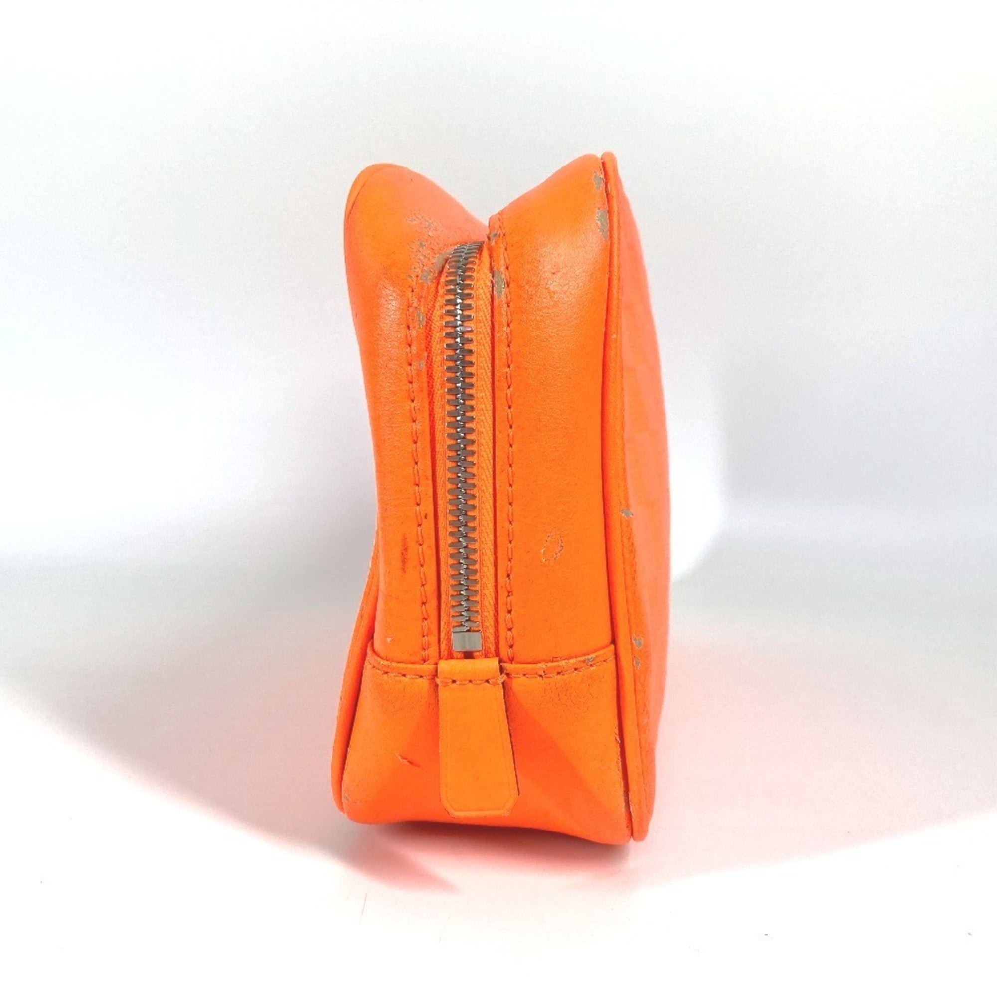 Louis Vuitton Orange Damier Infini Clutch Bag Pouch (Pre-Owned)