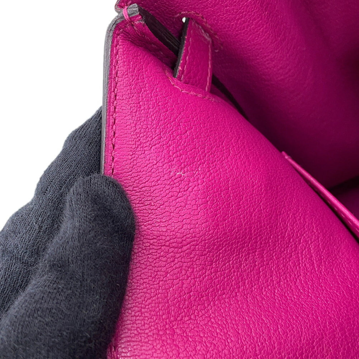 Hermes Rose Purple Togo Leather Handbag (Pre-Owned)
