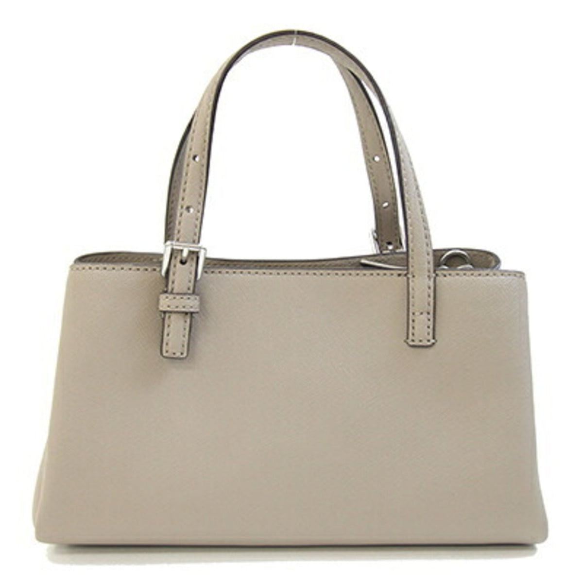 Tory Burch Grayish Leather Handbag (Pre-Owned)