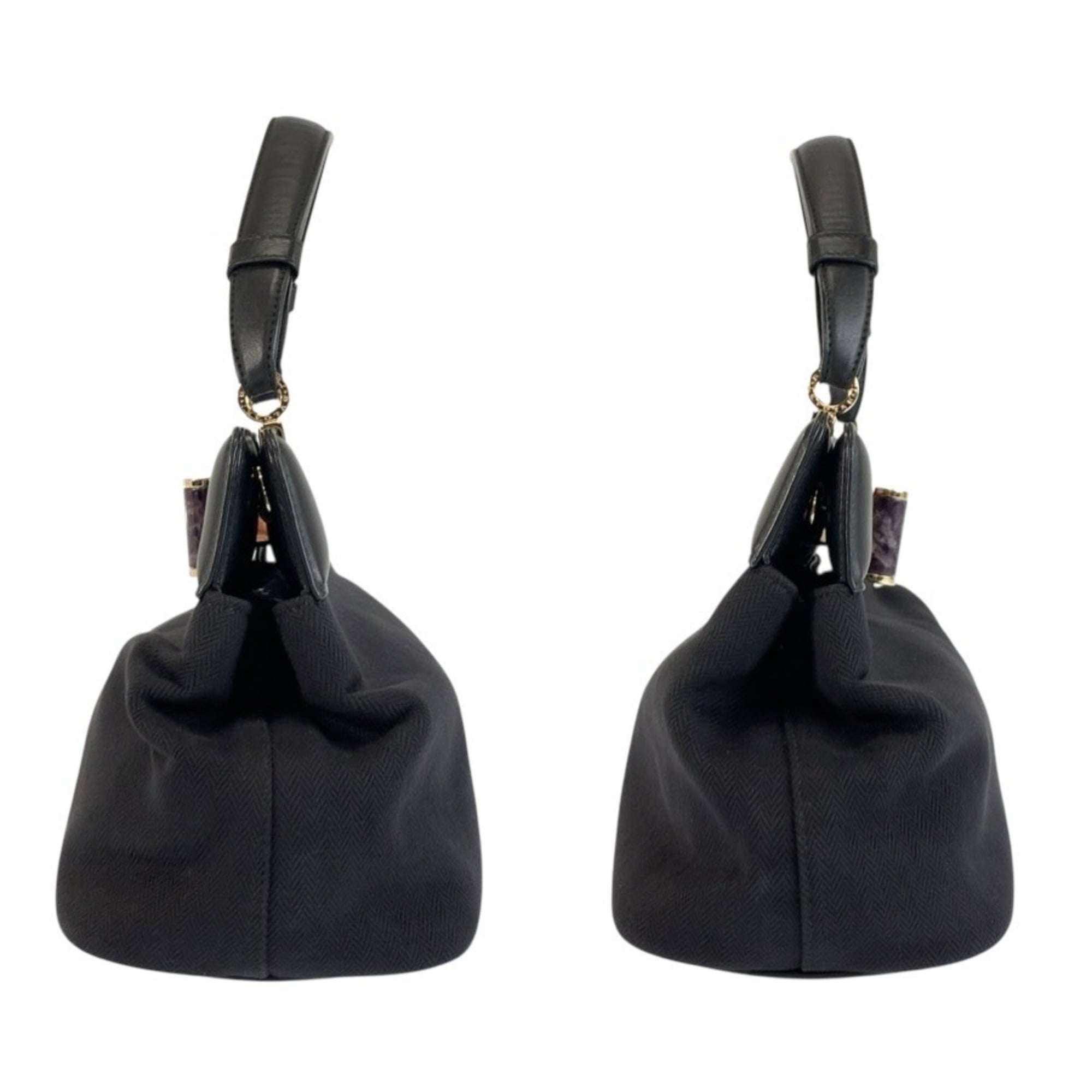 Bvlgari Black Leather Handbag (Pre-Owned)
