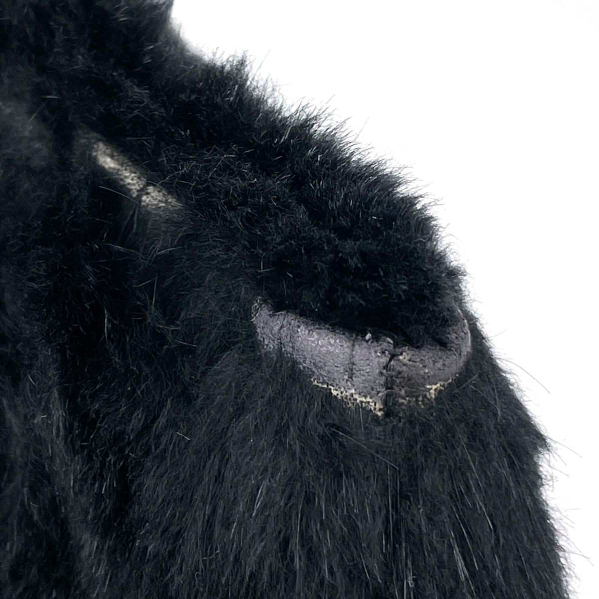 Chanel Black Fur Leather Shoulder Bag (Pre-Owned)