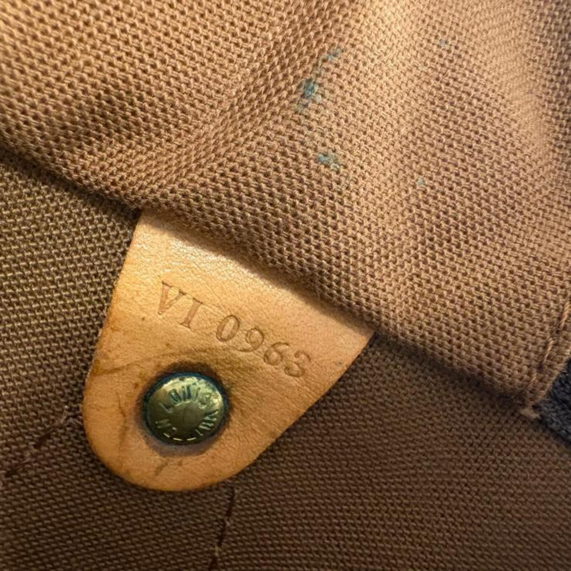 Louis Vuitton Beige Brown Monogram Handbag (Pre-Owned)