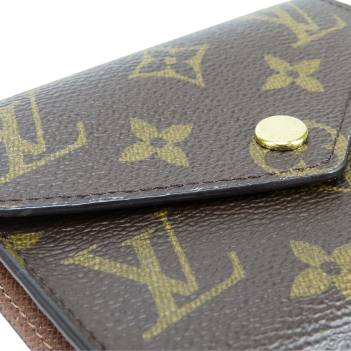 Louis Vuitton Brown Monogram Wallet (Tri-Fold) (Pre-Owned)