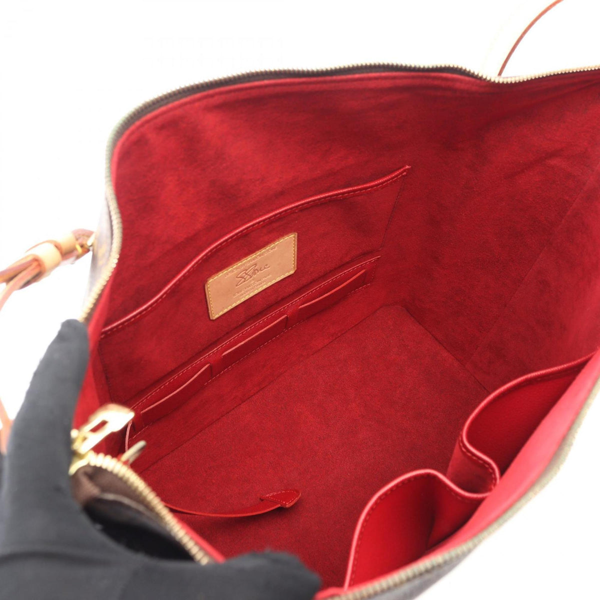 Louis Vuitton Brown Monogram Coated Canvas Leather Shoulder Bag (Pre-Owned)