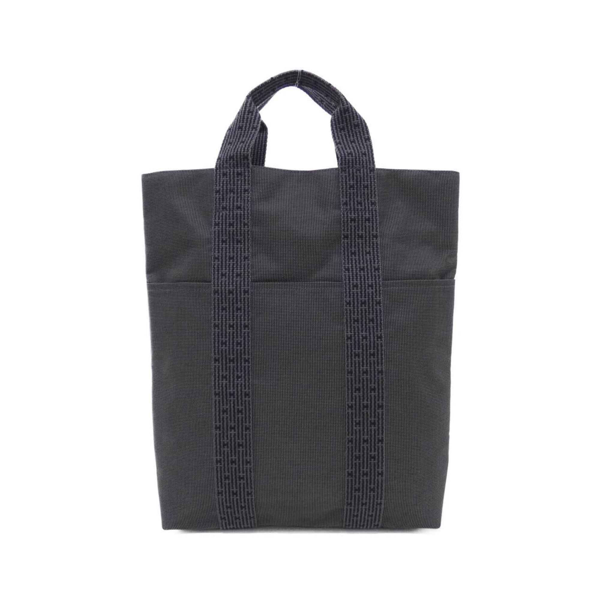 Hermes Black Canvas Handbag (Pre-Owned)