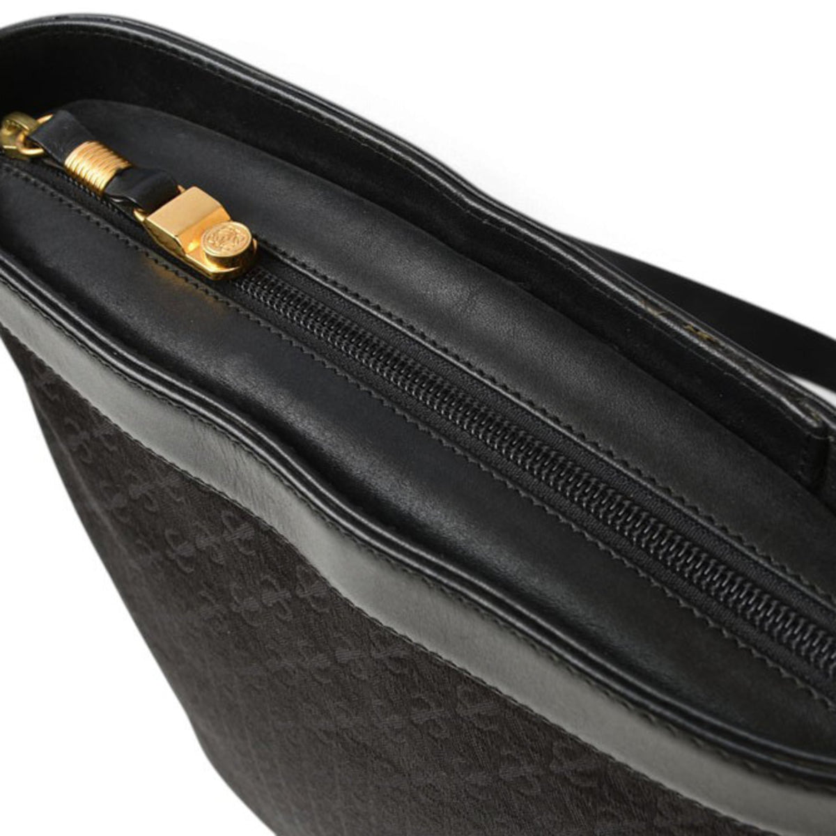 Loewe Black Canvas Leather Shoulder Bag (Pre-Owned)