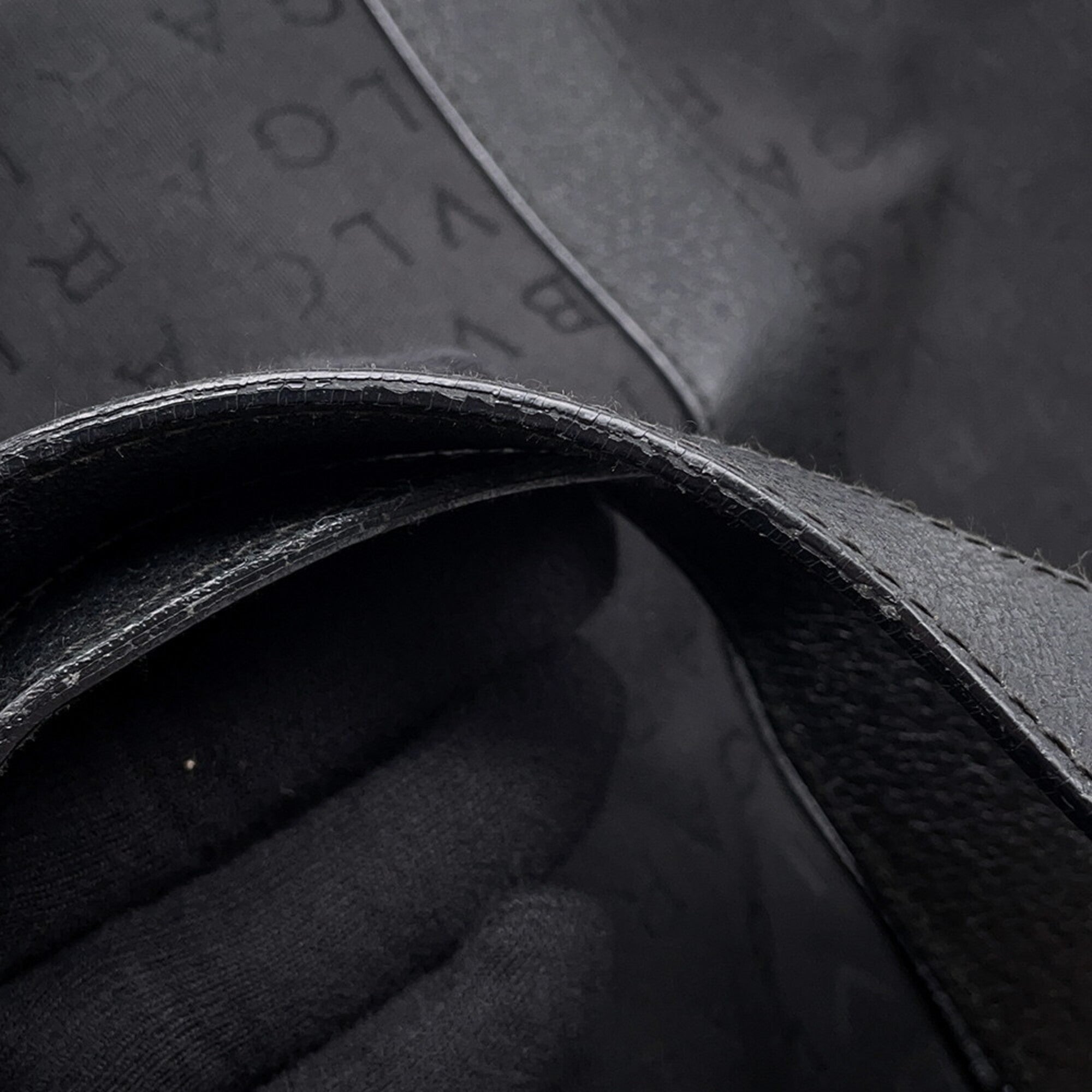 Bvlgari Black Canvas Leather Handbag Tote Bag (Pre-Owned)