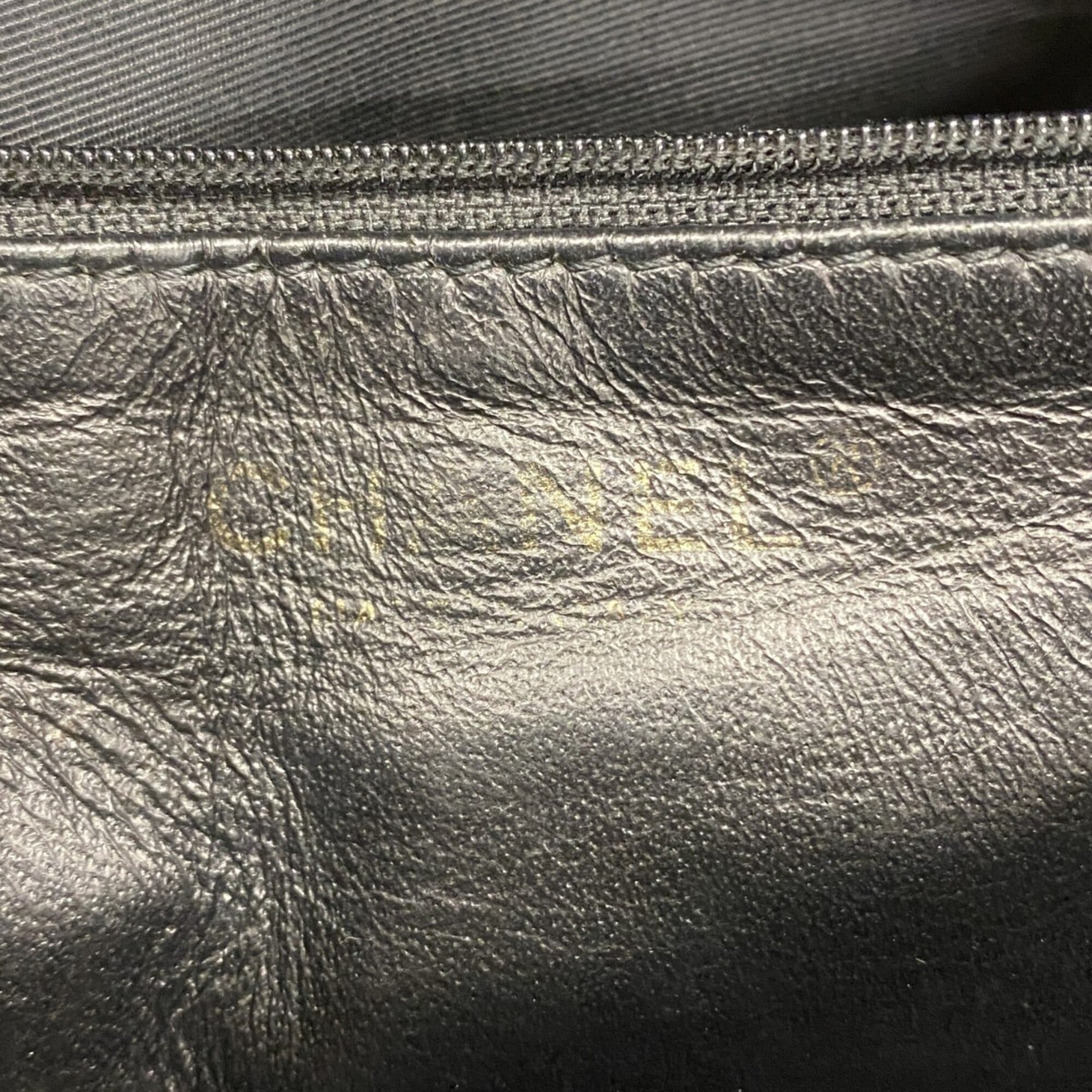 Chanel Black Grained Calfskin Tote Bag (Pre-Owned)