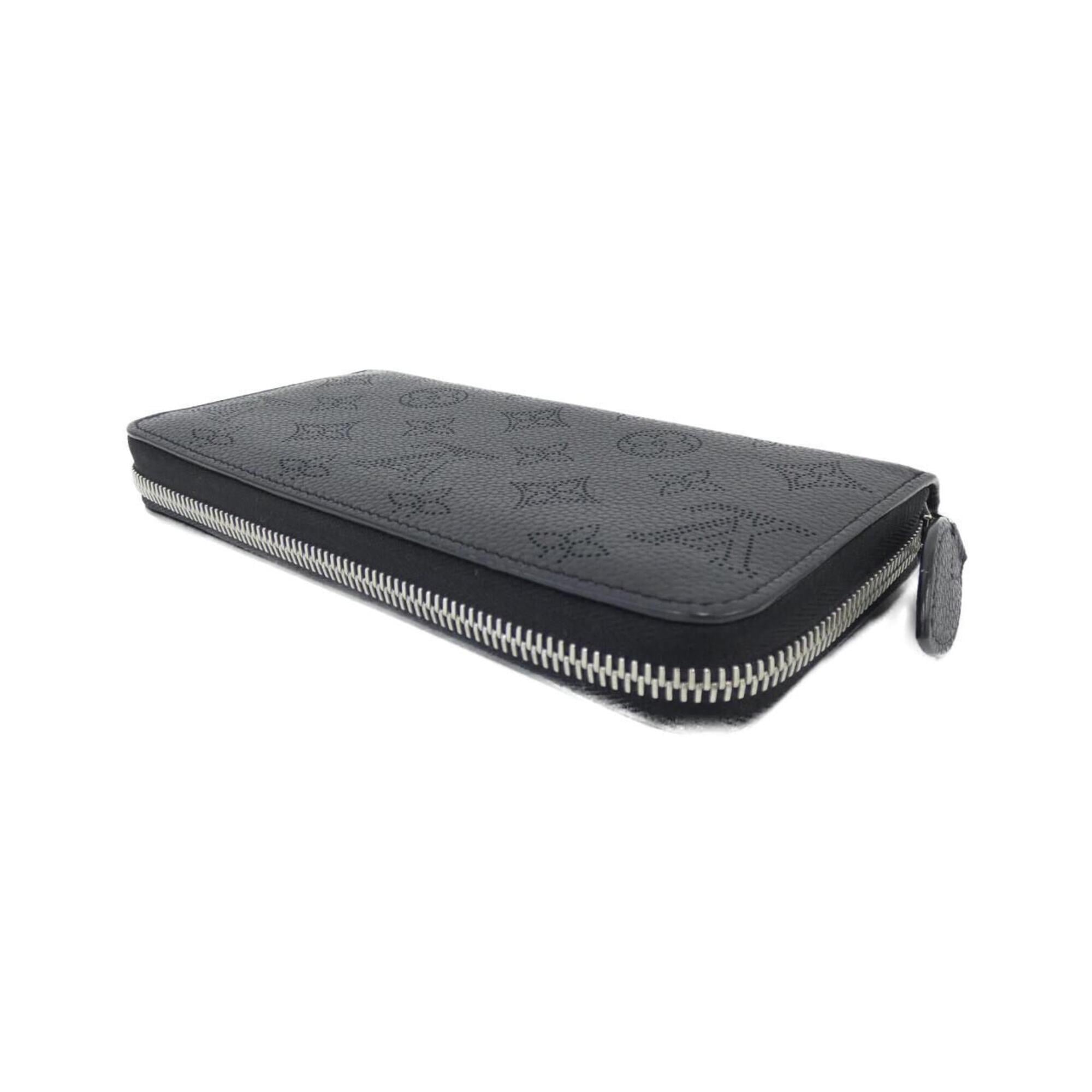 Louis Vuitton Black Leather Long Wallet (Bi-Fold) (Pre-Owned)