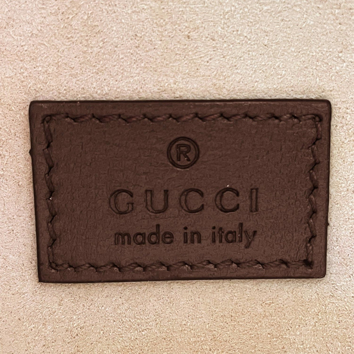 Gucci Brown Gray Pvc Leather Pochette Shoulder Bag (Pre-Owned)