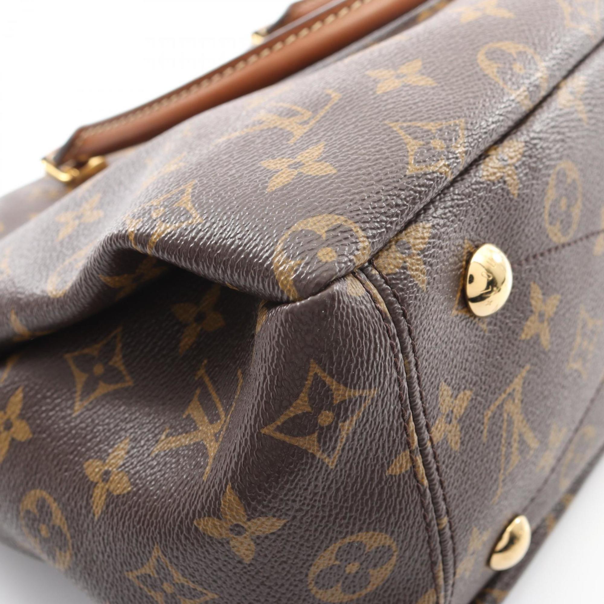 Louis Vuitton Black Brown Noir Coated Canvas Leather Handbag (Pre-Owned)