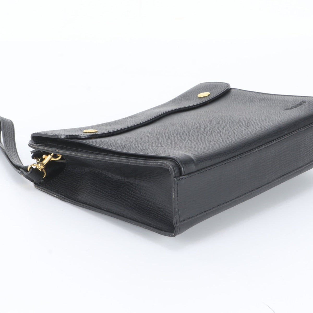 Burberry Black Leather Clutch Bag (Pre-Owned)