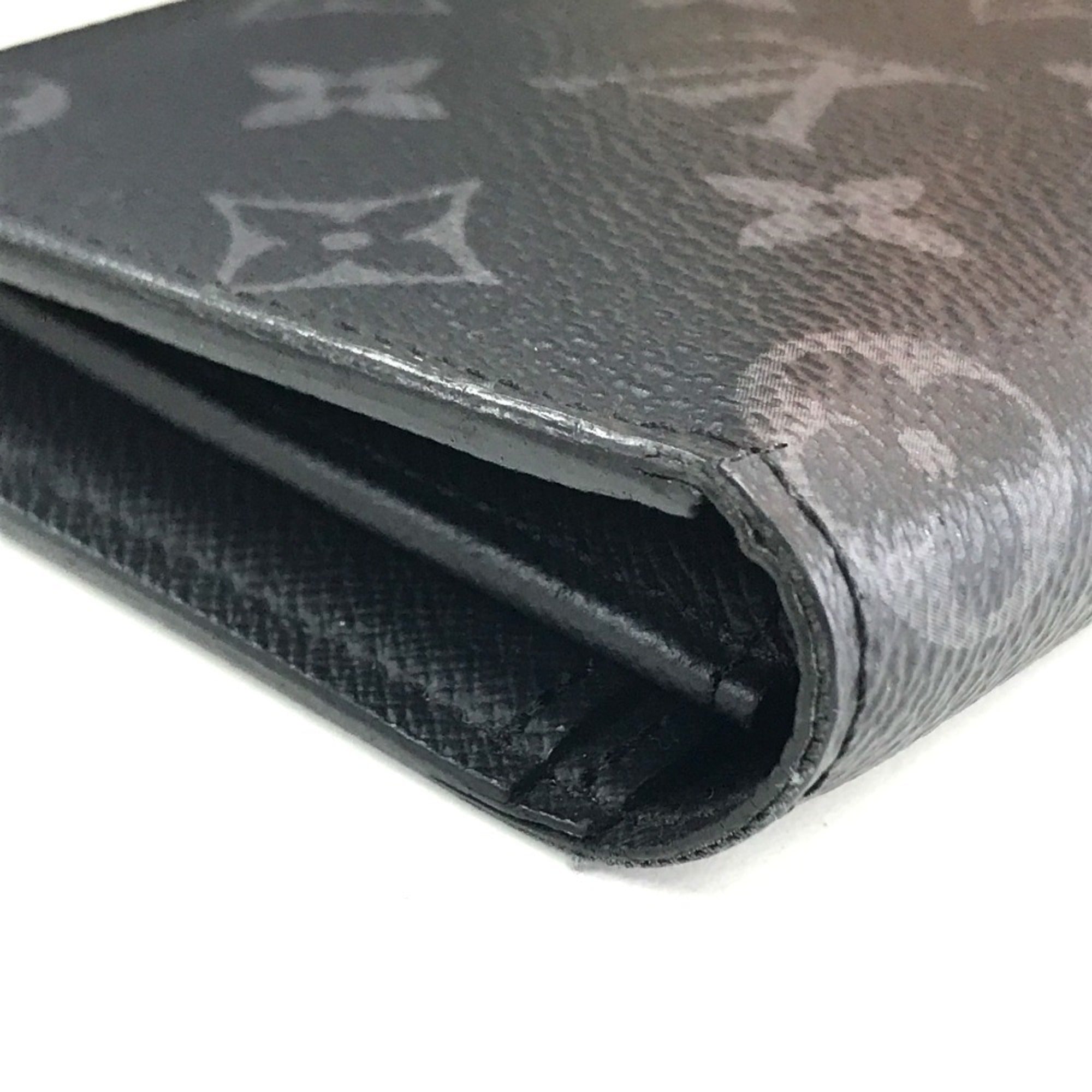 Louis Vuitton Monogram Eclipse Black Monogram Eclipse Long Wallet (Bi-Fold) (Pre-Owned)