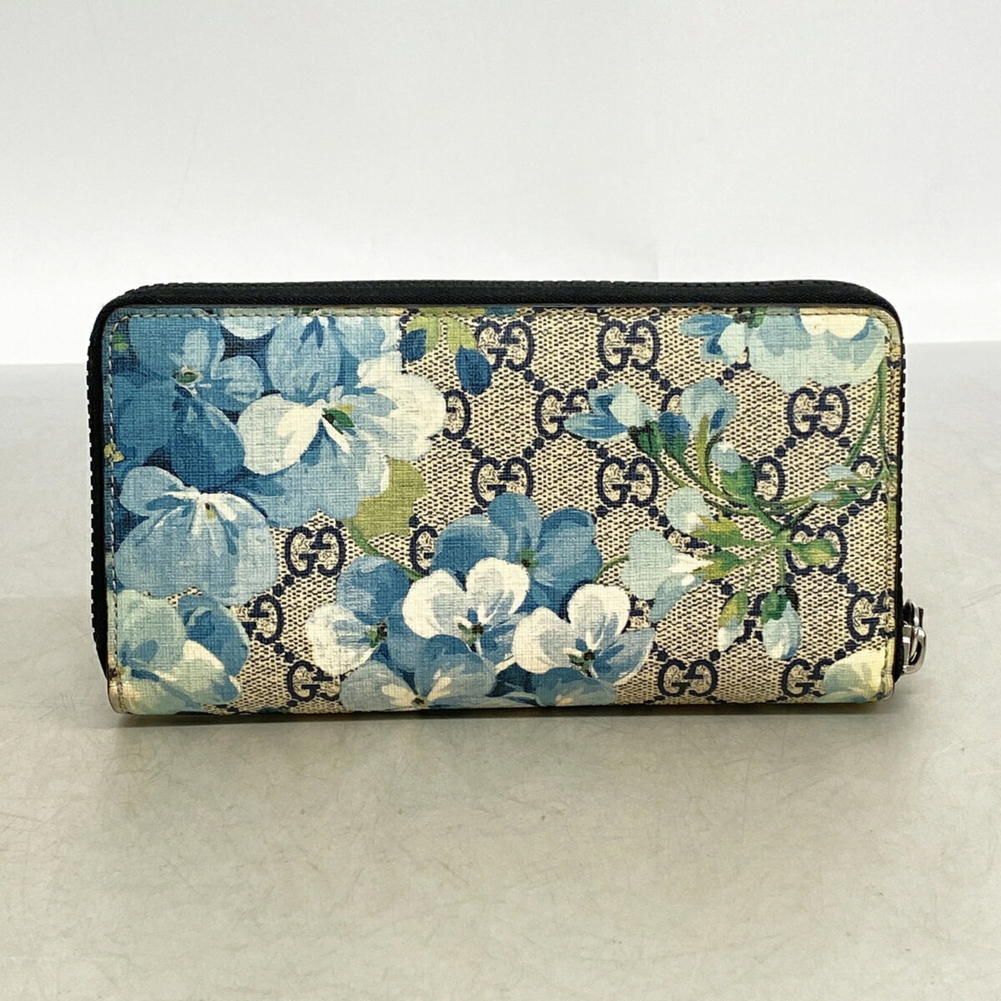 Gucci Blue Pvc Long Wallet (Bi-Fold) (Pre-Owned)