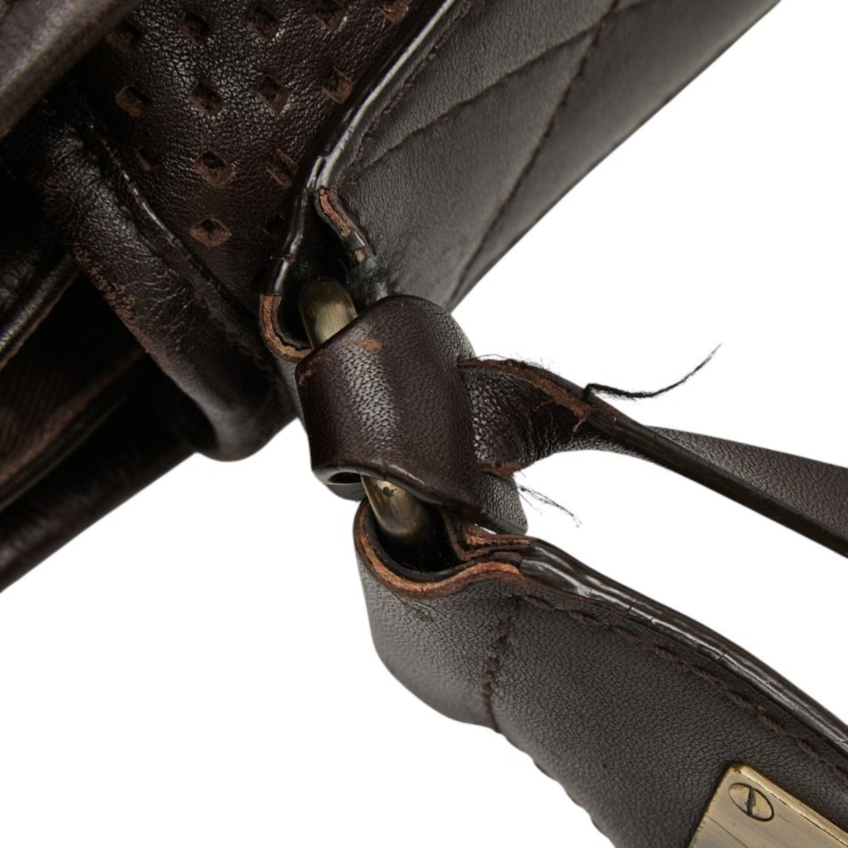 Bally Brown Leather Shoulder Bag (Pre-Owned)