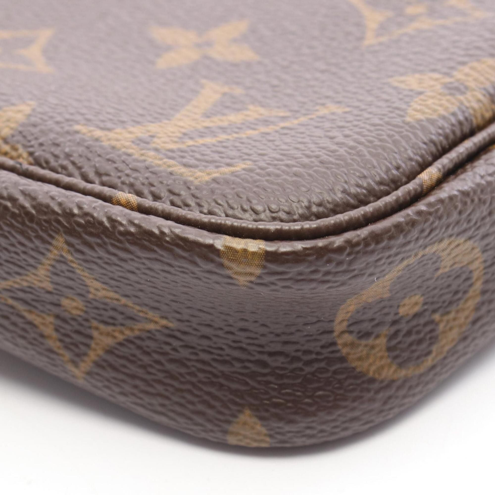 Louis Vuitton Brown Coated Canvas Pvc Monogram Leather Handbag (Pre-Owned)