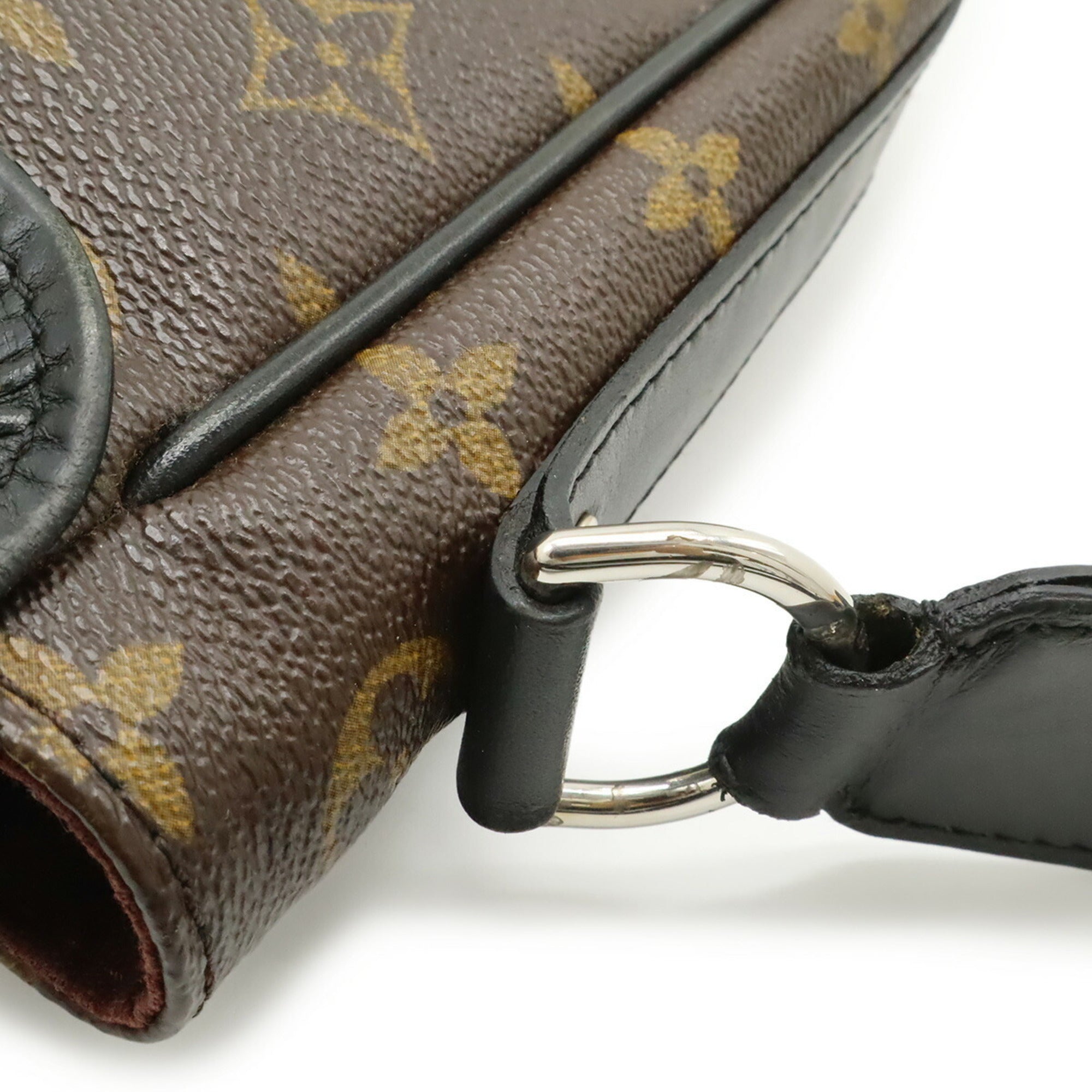 Louis Vuitton Monogram Black Brown Monogram Leather Shoulder Bag (Pre-Owned)