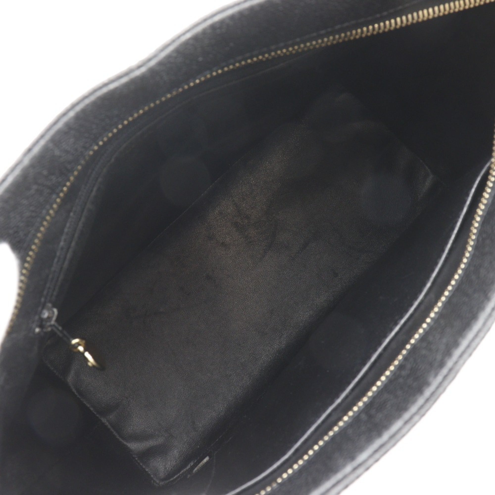 Chanel Matelasse Black Grained Calfskin Tote Bag (Pre-Owned)