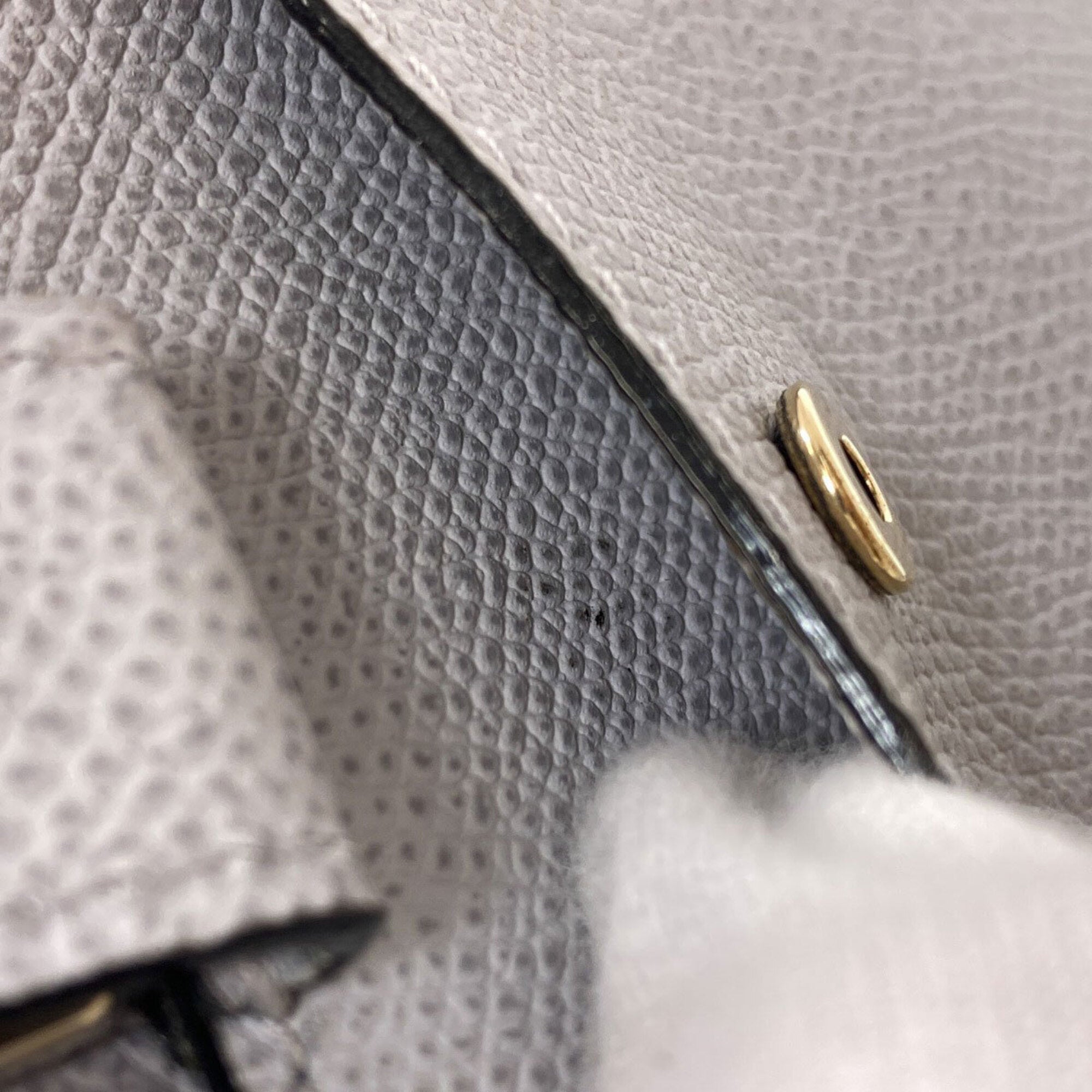 Valextra Light Gray Leather Handbag (Pre-Owned)