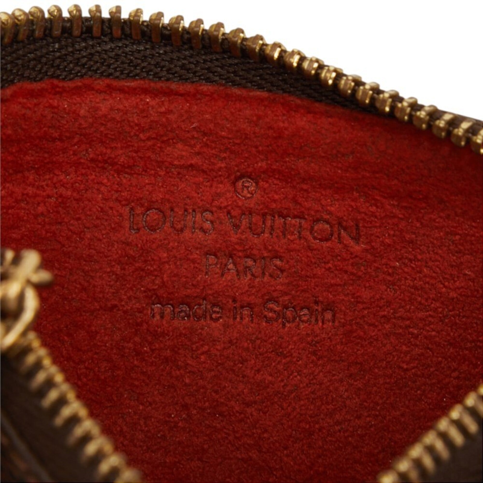 Louis Vuitton Brown Pvc Leather Pochette (Pre-Owned)