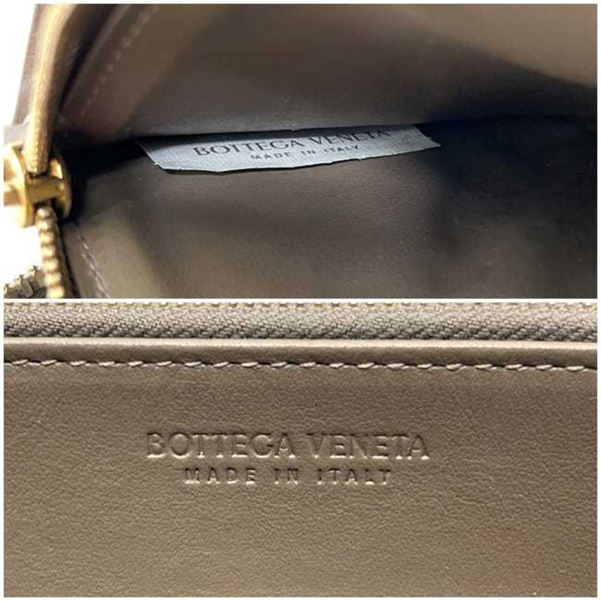 Bottega Veneta Beige Intrecciato Long Wallet (Bi-Fold) (Pre-Owned)