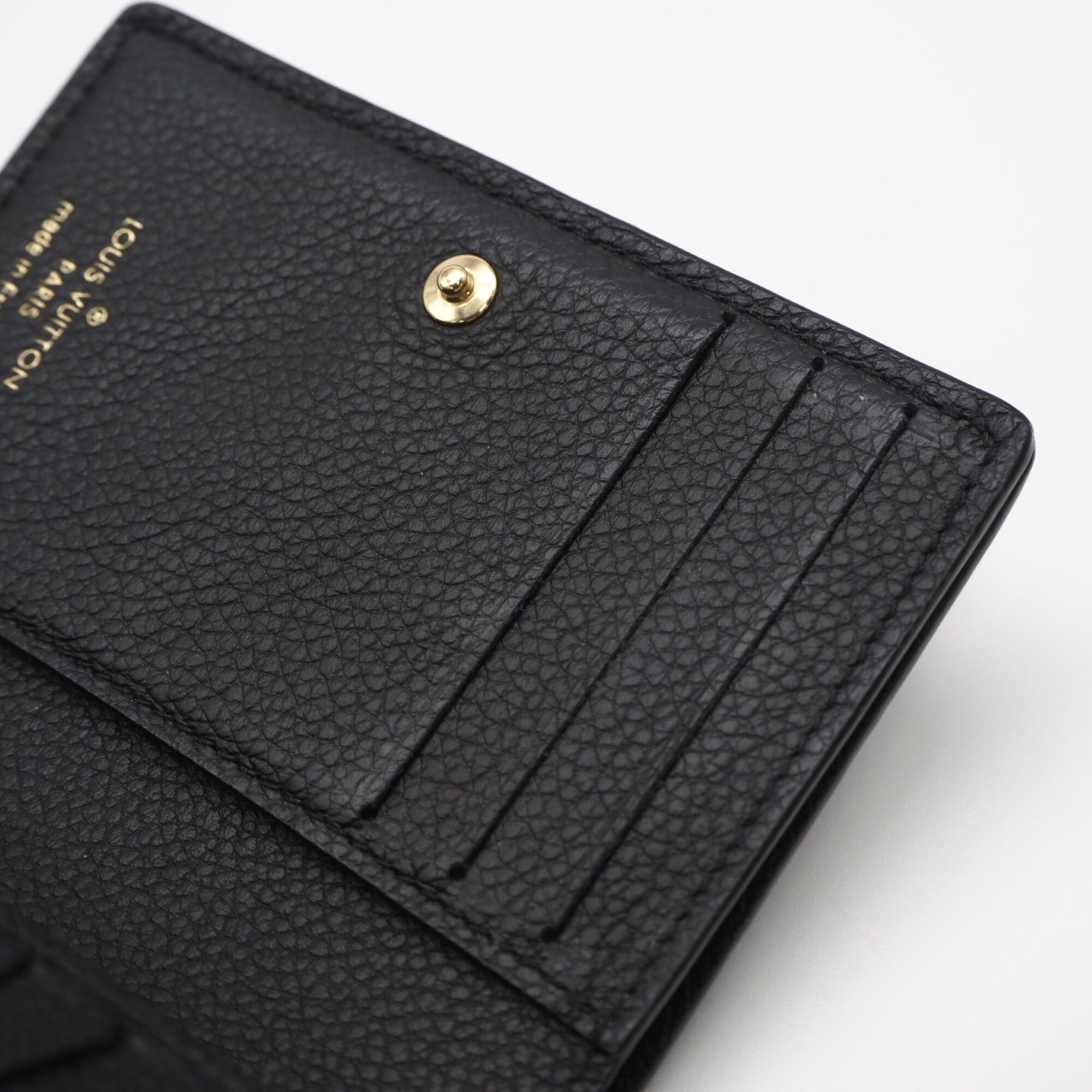 Louis Vuitton Monogram Empreinte Black Noir Leather Wallet (Bi-Fold) (Pre-Owned)