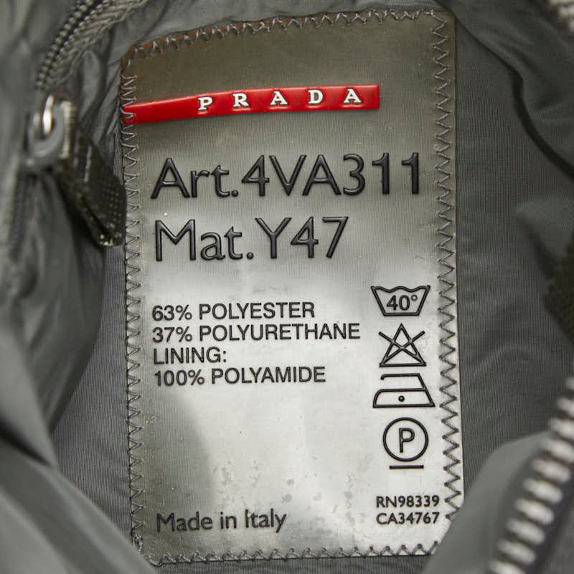 Pradasports Gray Nylon Shoulder Bag (Pre-Owned)