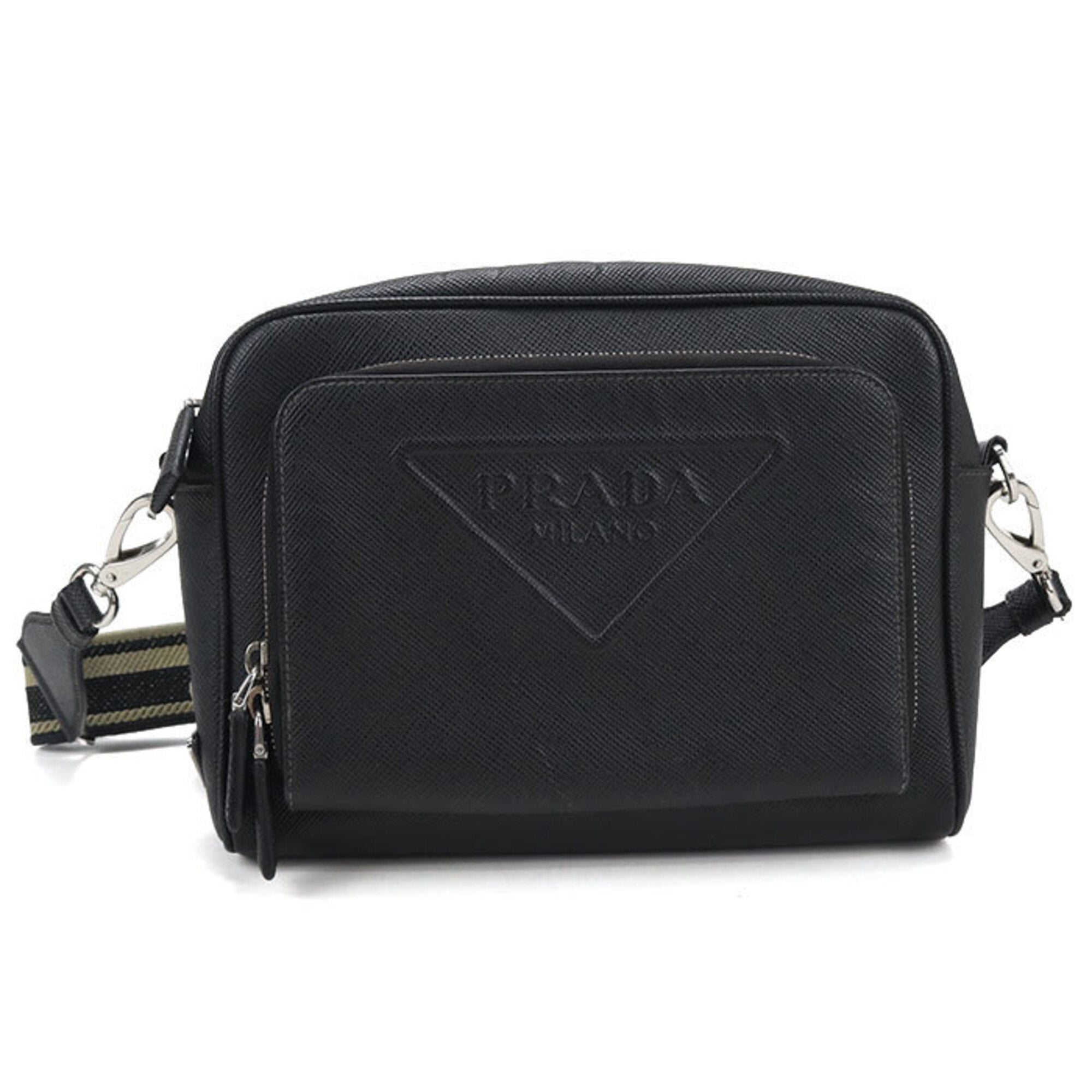 Prada Black Leather Shoulder Bag (Pre-Owned)