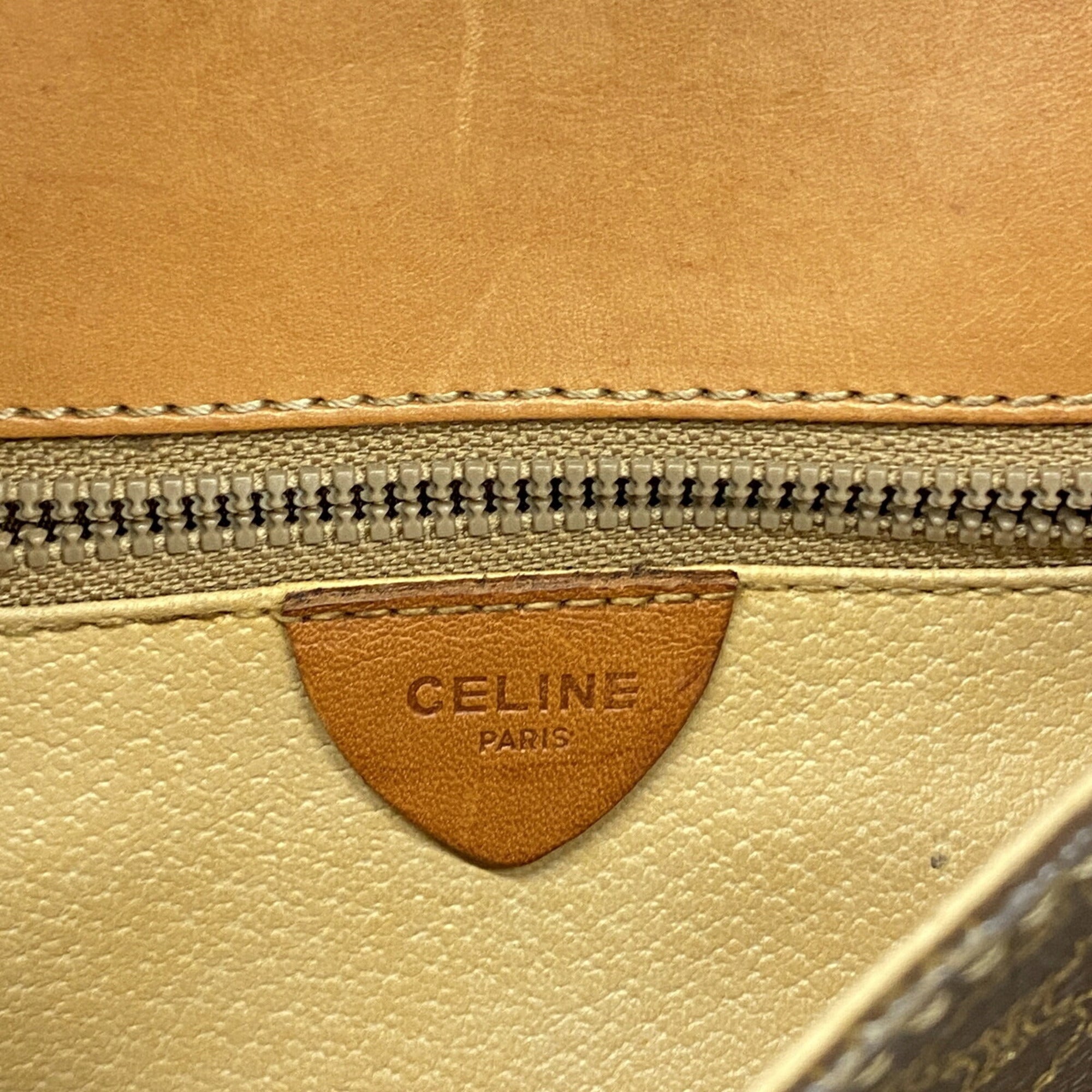 Celine Brown Pvc Shoulder Bag (Pre-Owned)