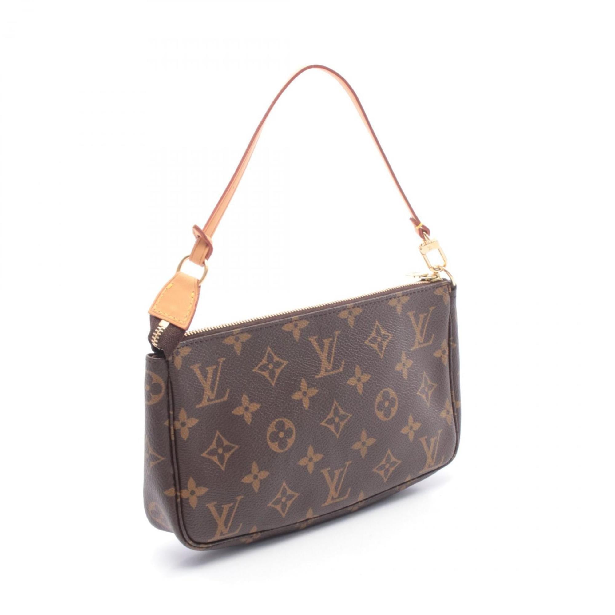 Louis Vuitton Brown Monogram Coated Canvas Leather Handbag (Pre-Owned)