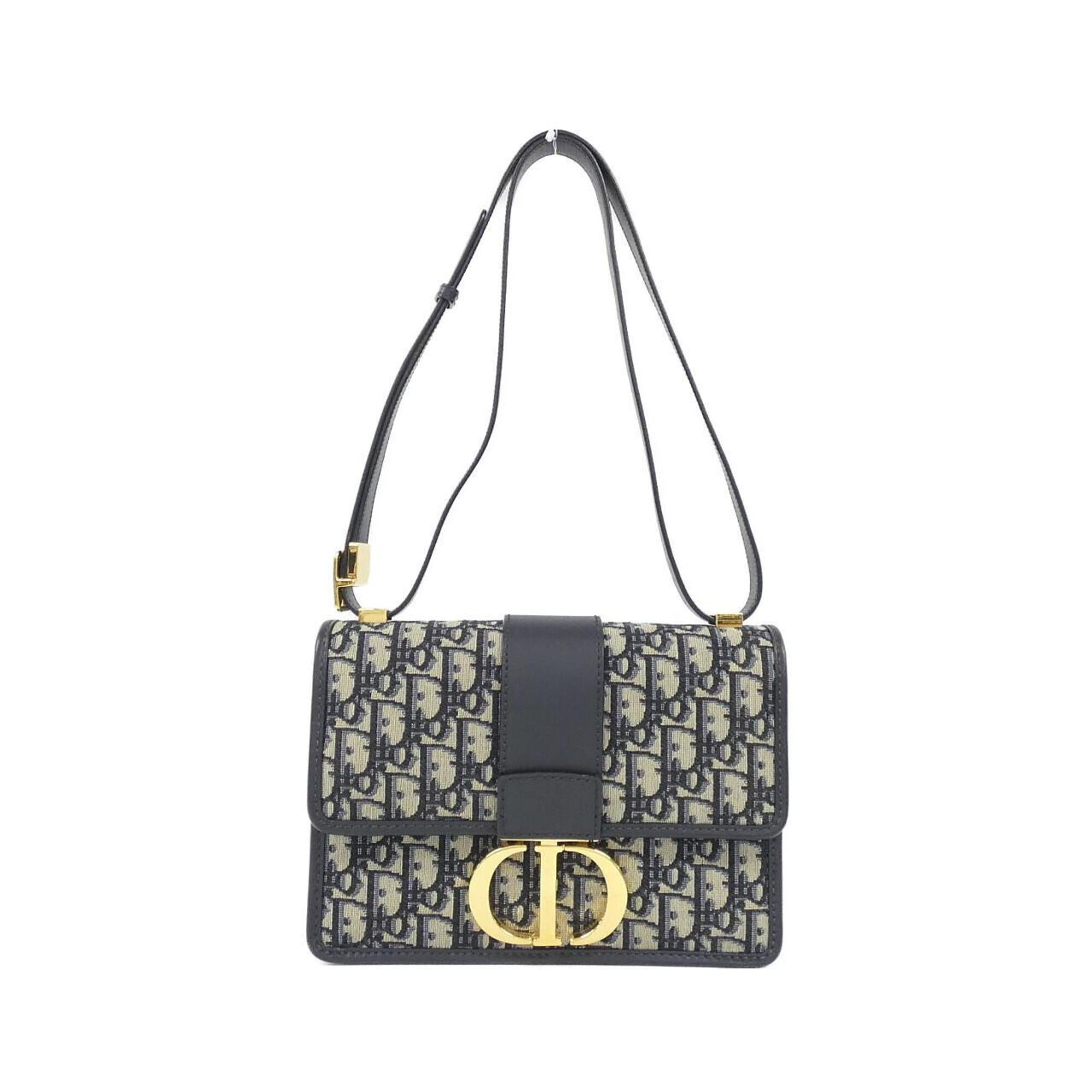 Christian Dior Blue Canvas Shoulder Bag (Pre-Owned)
