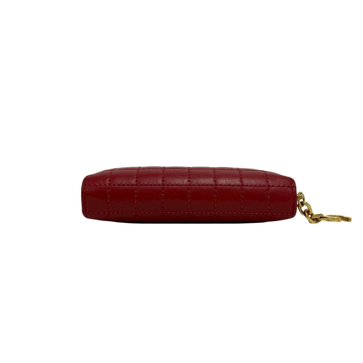 Celine Red Color Leather Wallet (Bi-Fold) (Pre-Owned)