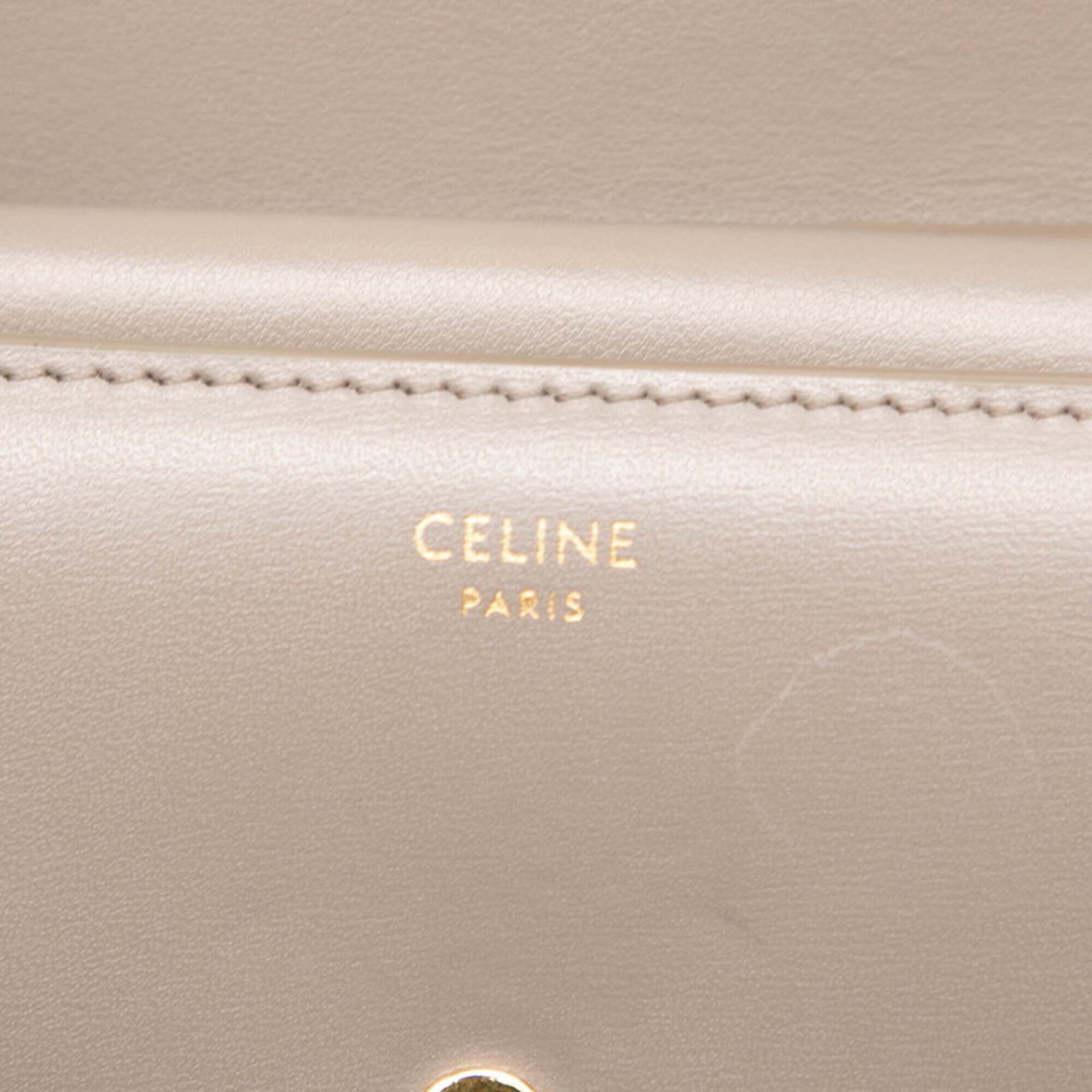 Celine Gray Leather Wallet (Bi-Fold) (Pre-Owned)