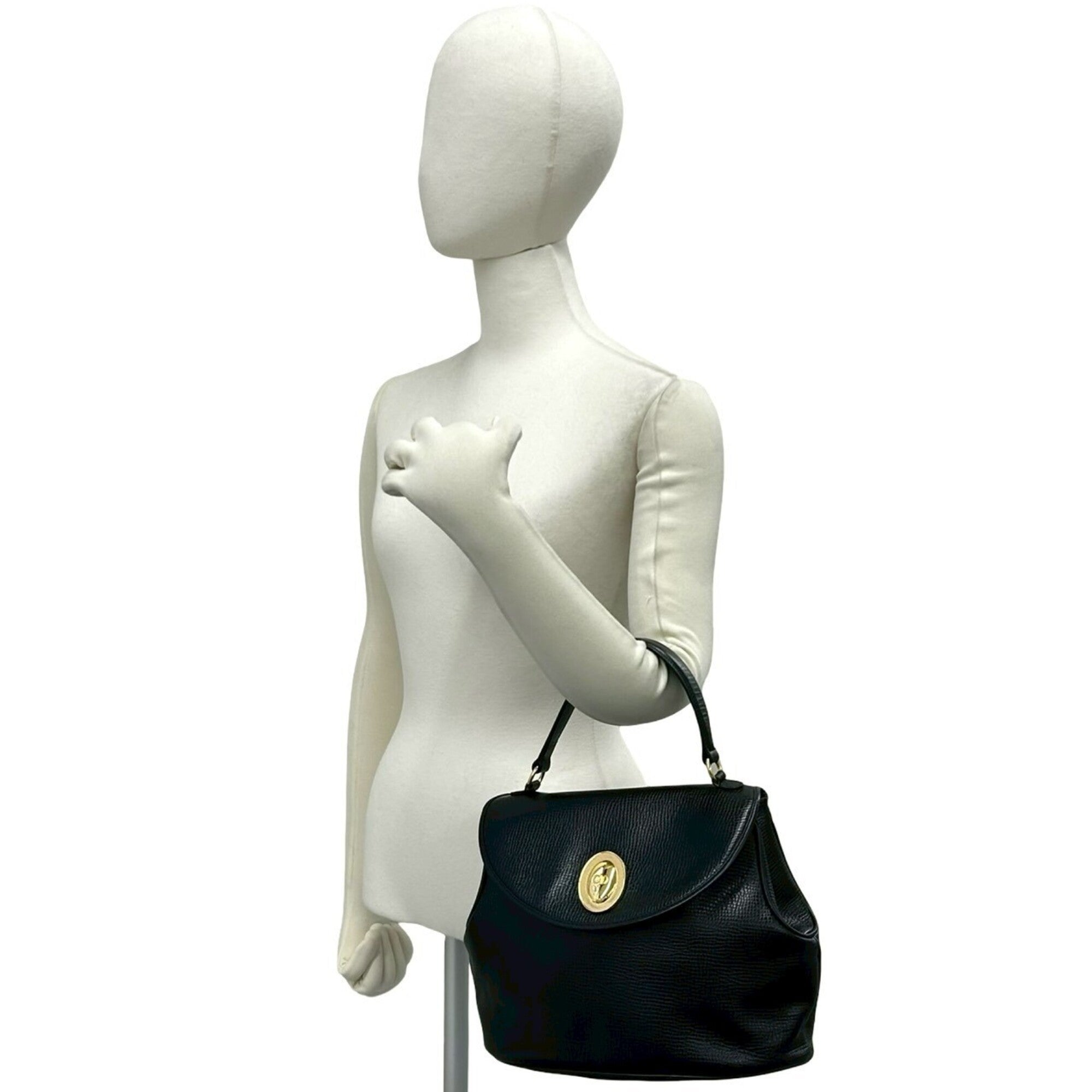 Christian Dior Black Leather Handbag (Pre-Owned)