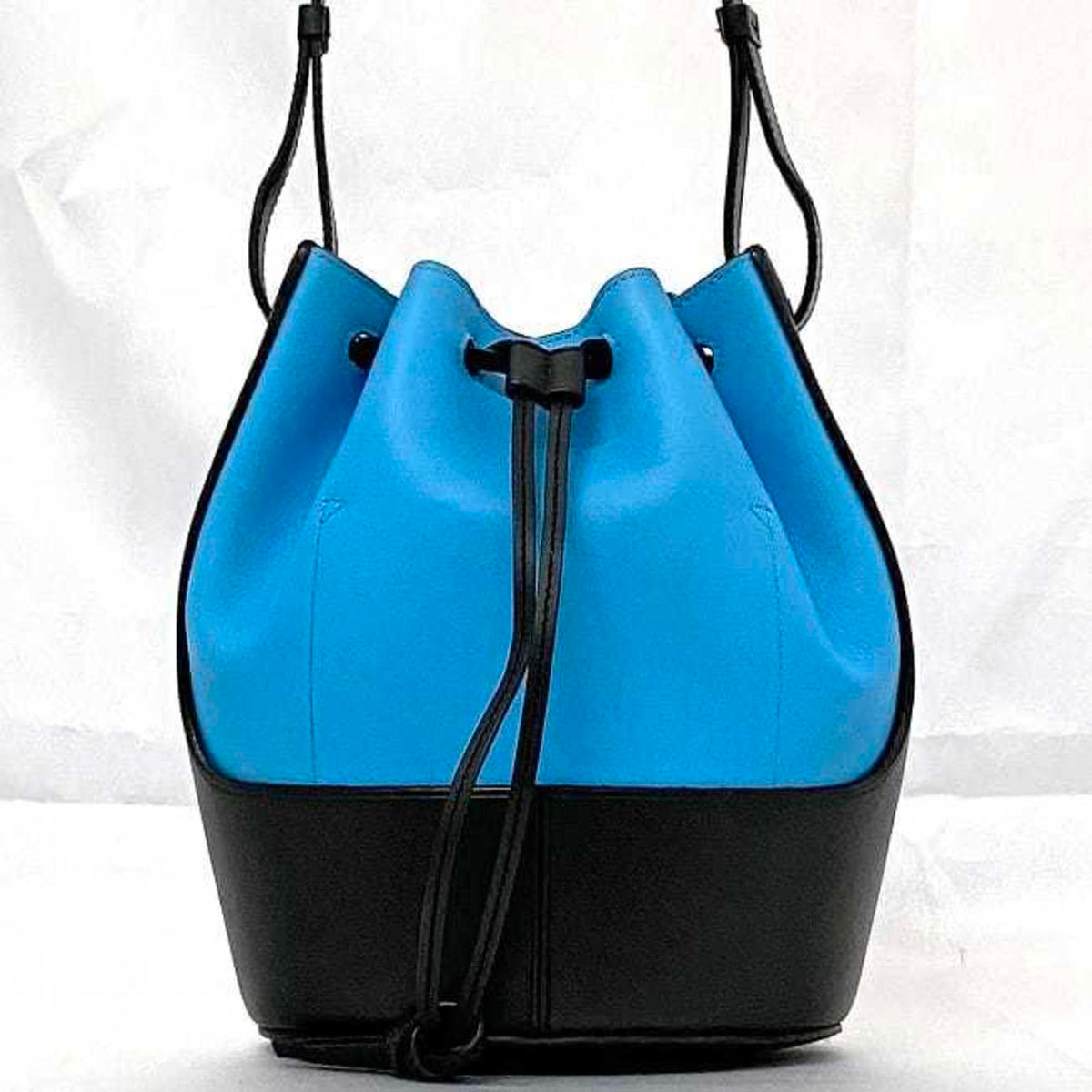 Loewe Black Light Blue Leather Shoulder Bag (Pre-Owned)