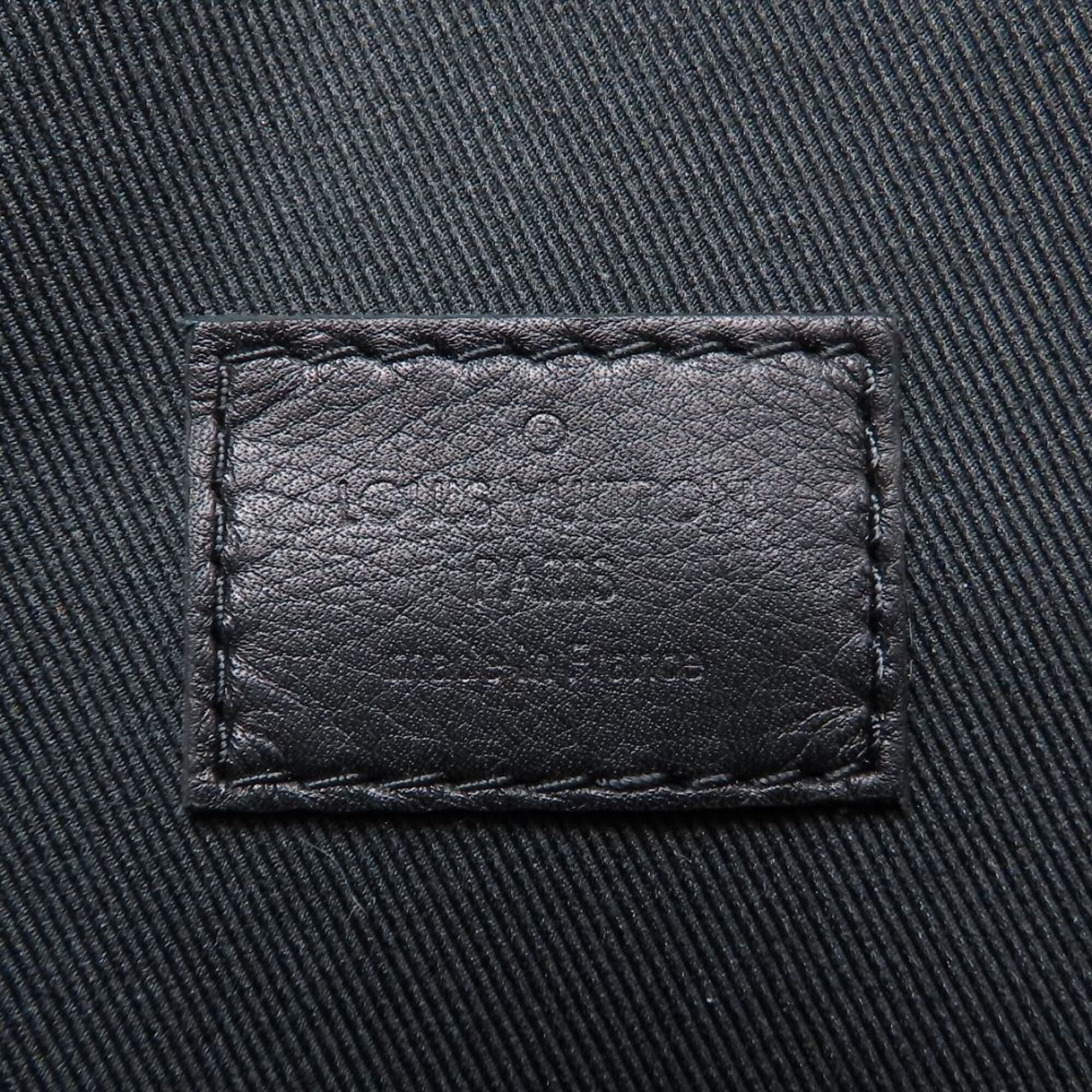Louis Vuitton Monogram Shadow Black Leather Sling Bag (Pre-Owned)