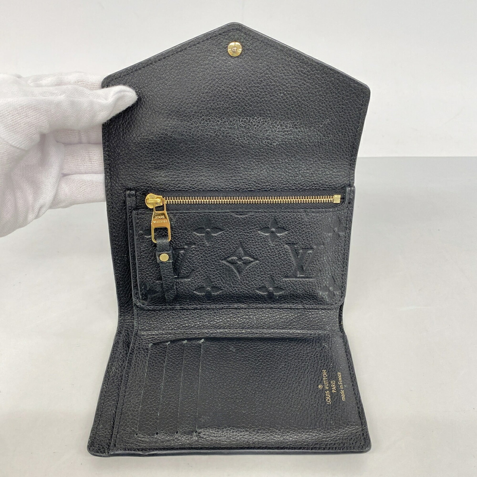 Louis Vuitton Noir Wallet (Tri-Fold) (Pre-Owned)