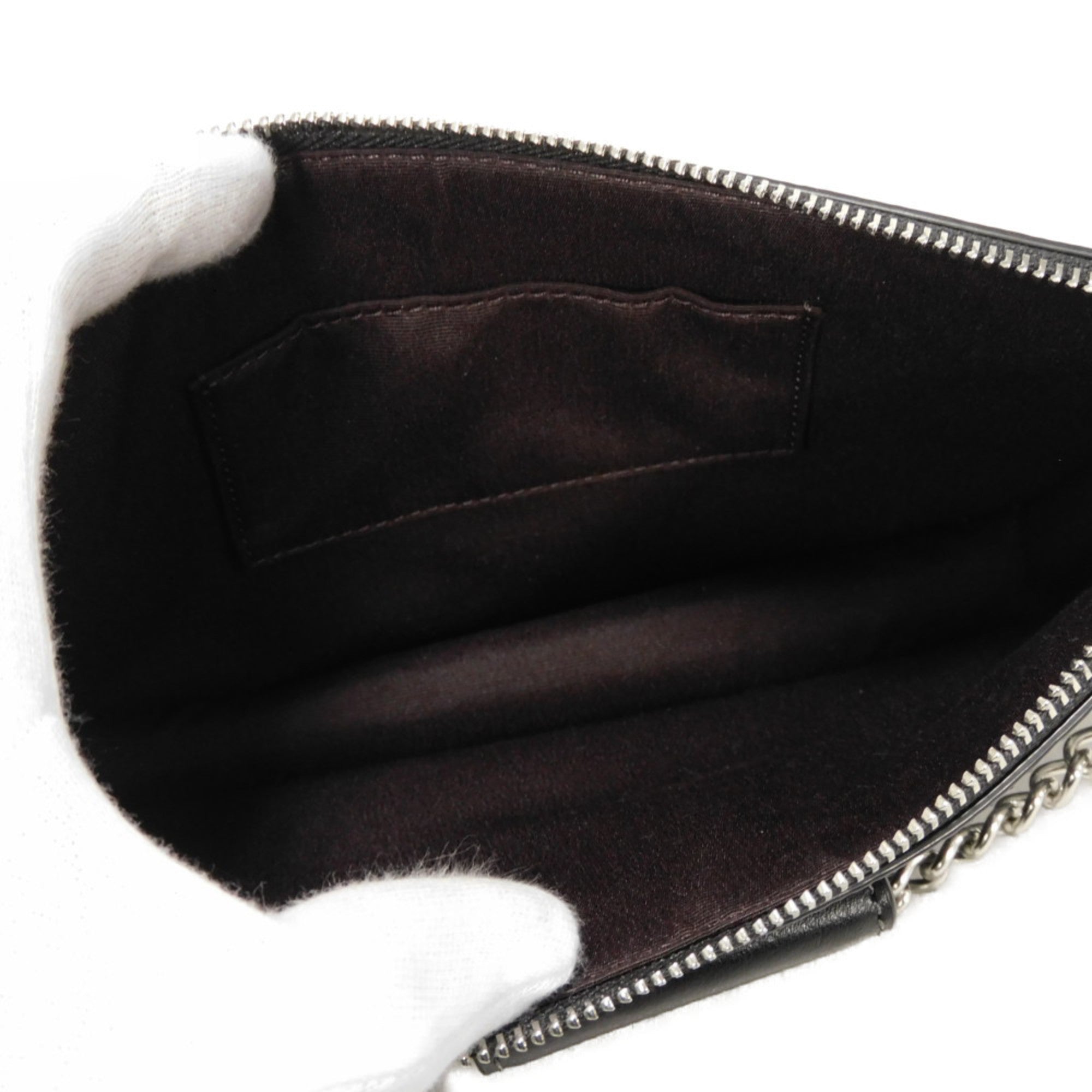 Coach Poppy Black Coated Canvas Shoulder Bag Sling Bag (Pre-Owned)