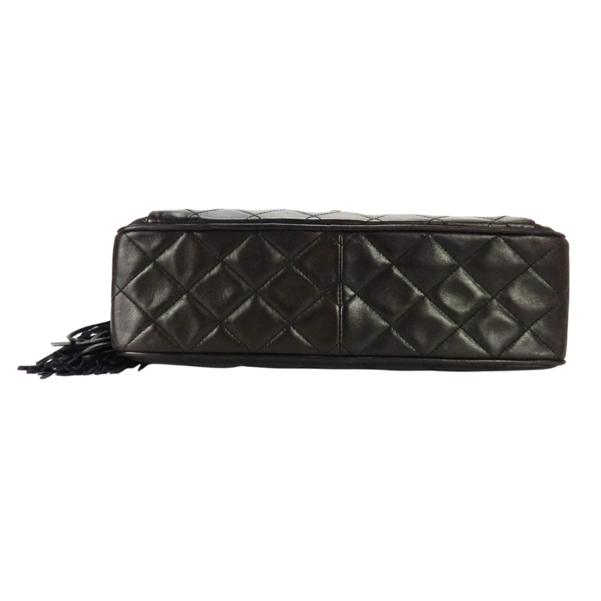 Chanel Black Quilting Leather Shoulder Bag (Pre-Owned)