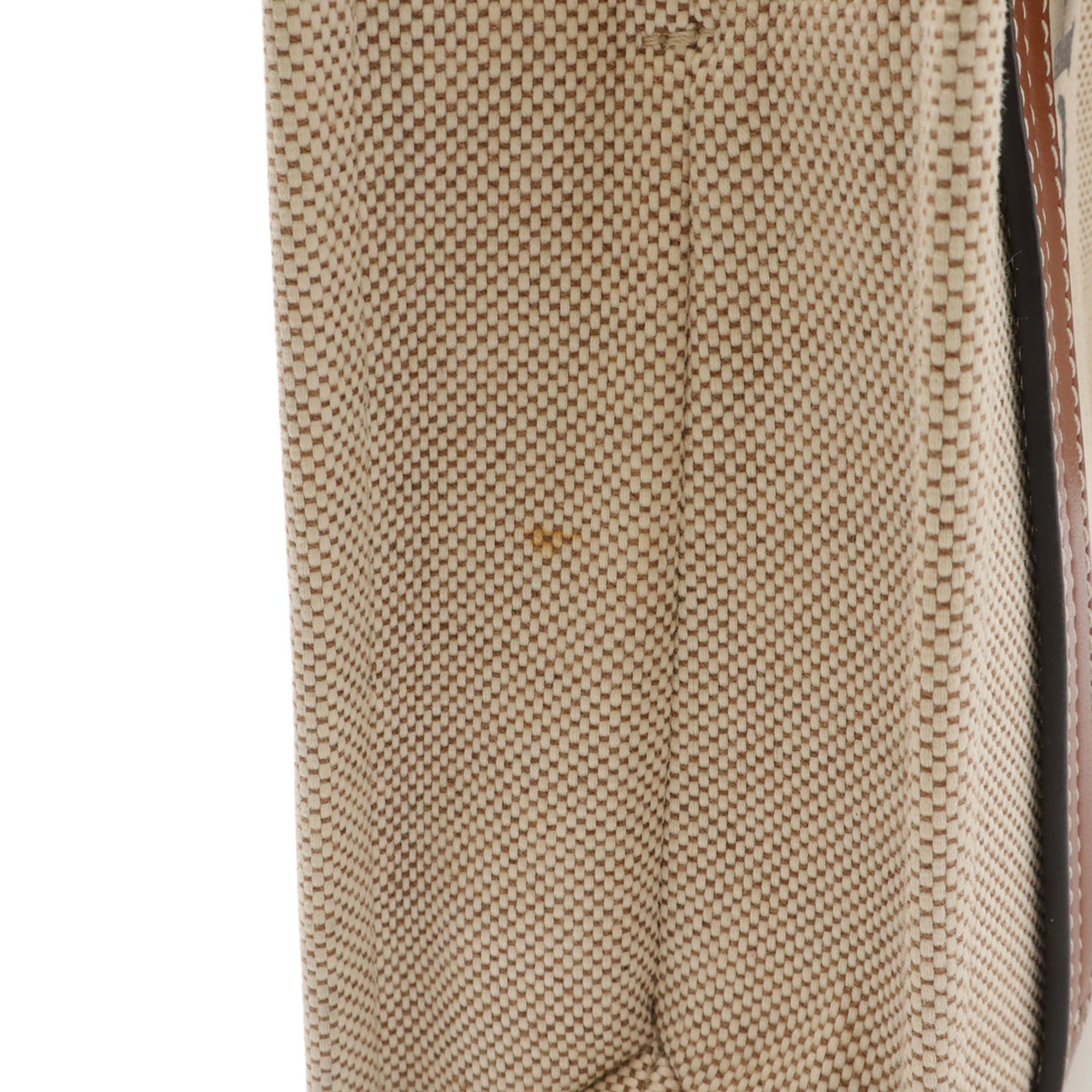 Chloé Beige Brown Canvas Leather Handbag Shoulder Bag Tote Bag (Pre-Owned)