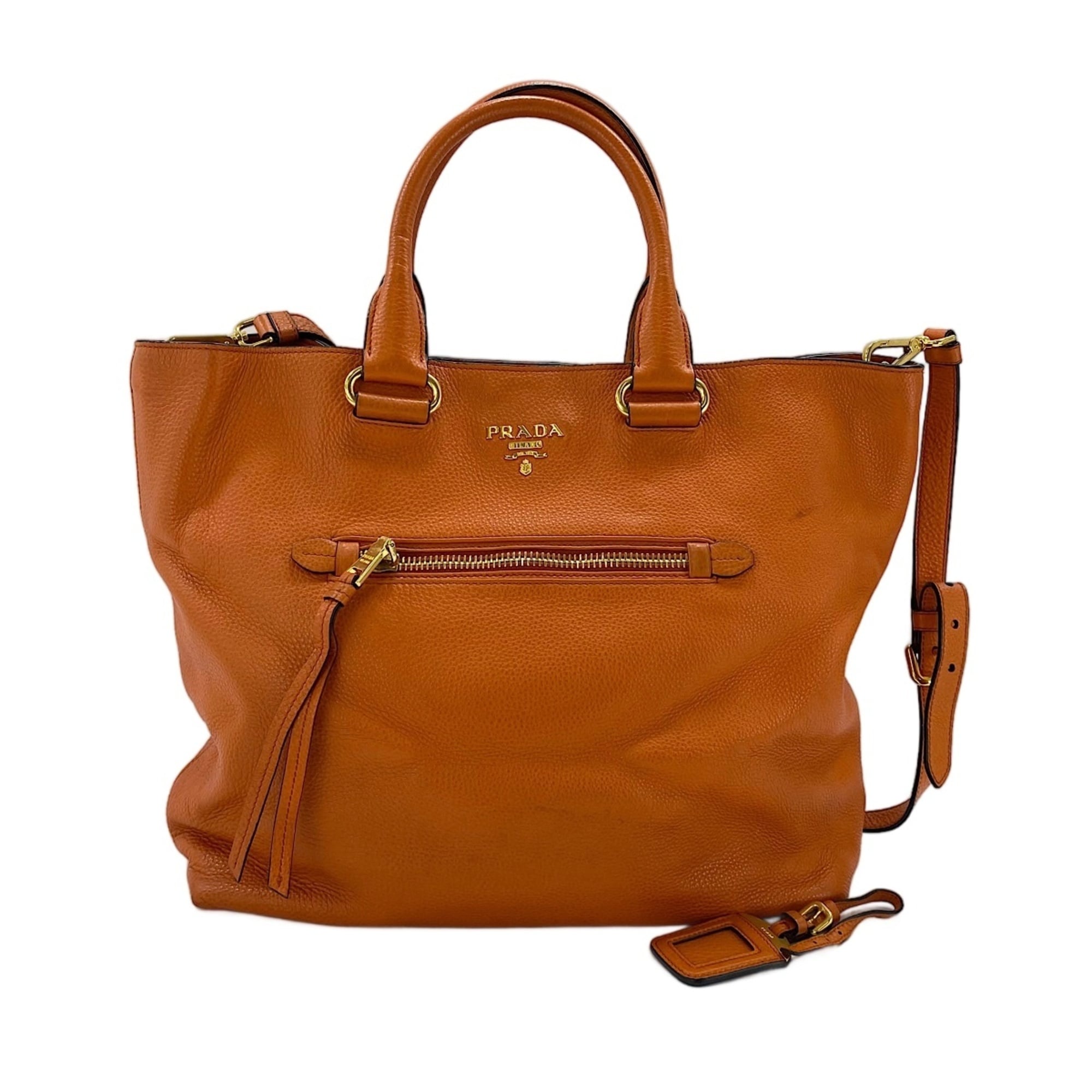 Prada Orange Tote Bag (Pre-Owned)