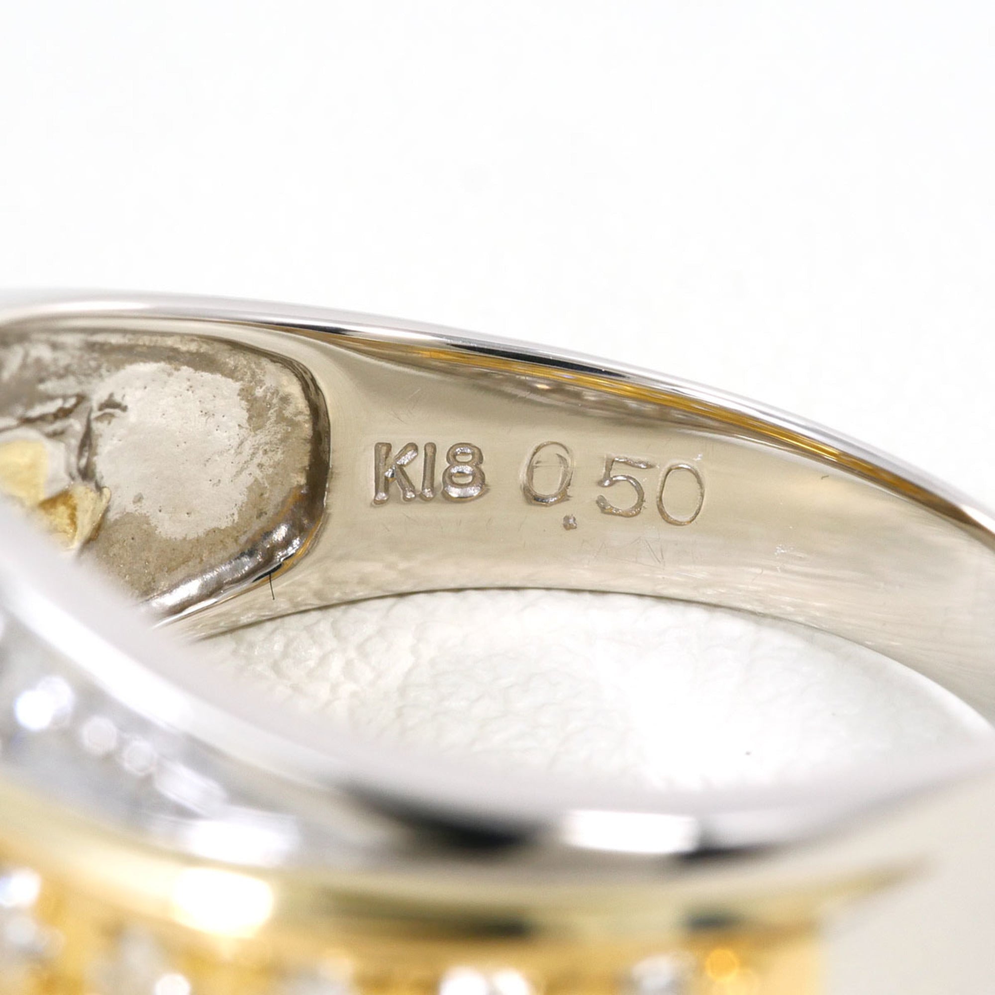 Unbranded Platinum Yellow Gold Yellow Gold (18K) Platinum 900 Band Ring (Pre-Owned)