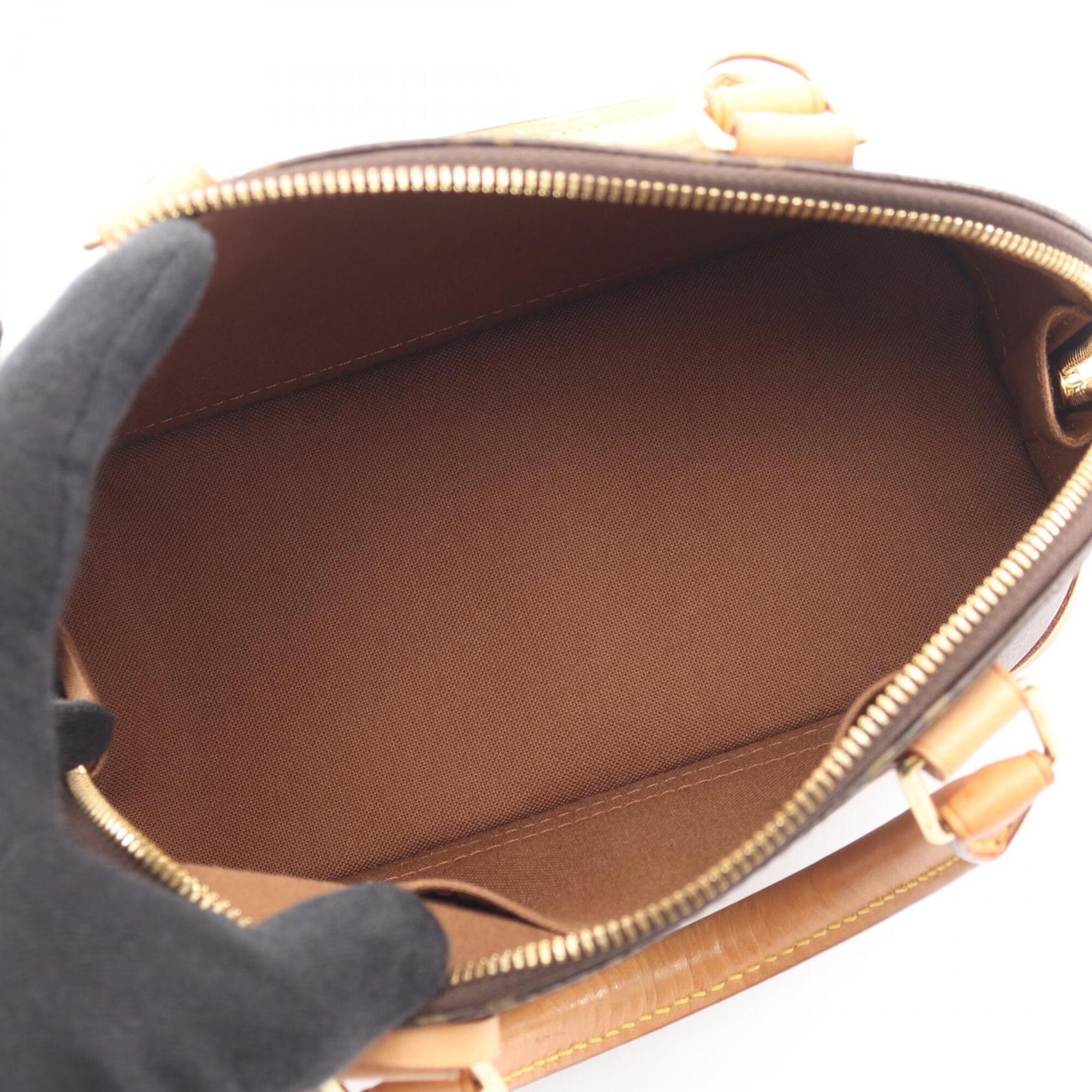 Louis Vuitton Brown Coated Canvas Leather Handbag (Pre-Owned)
