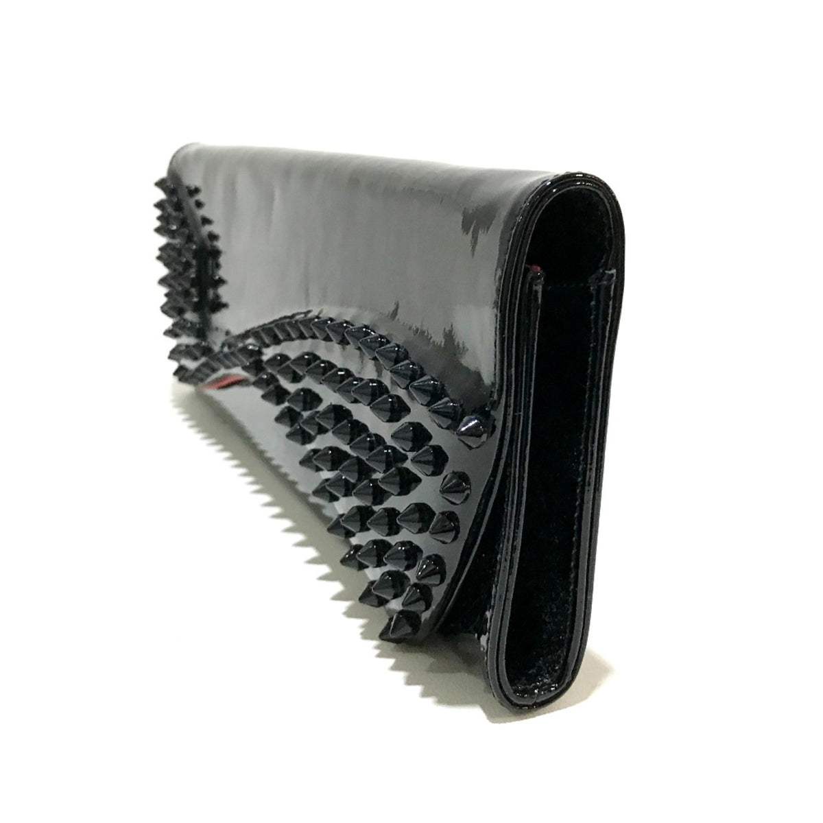 Christian Louboutin Black Leather Clutch Bag (Pre-Owned)