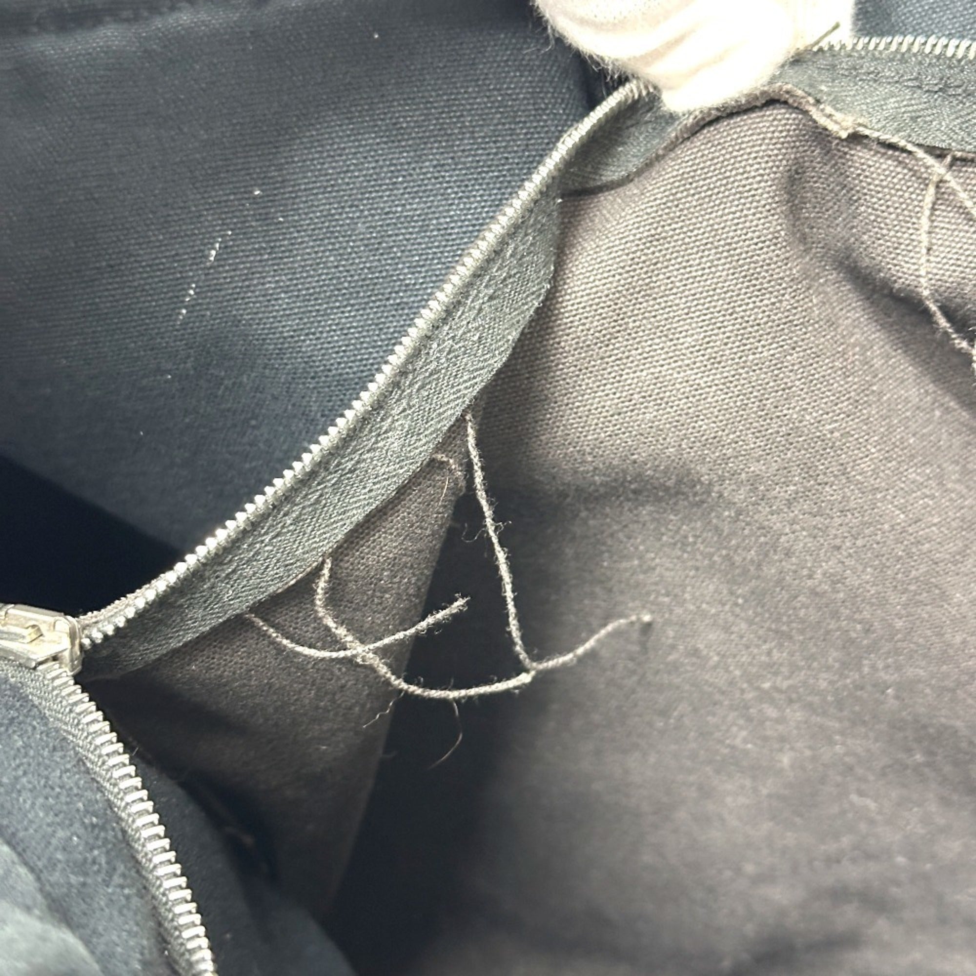 Hermes Black Canvas Tote Bag (Pre-Owned)